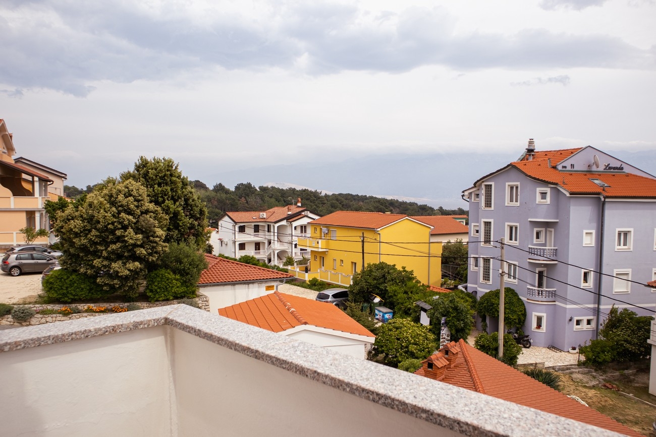Two bedroom apartment with balcony and sea view Lopar, Rab  A-c
