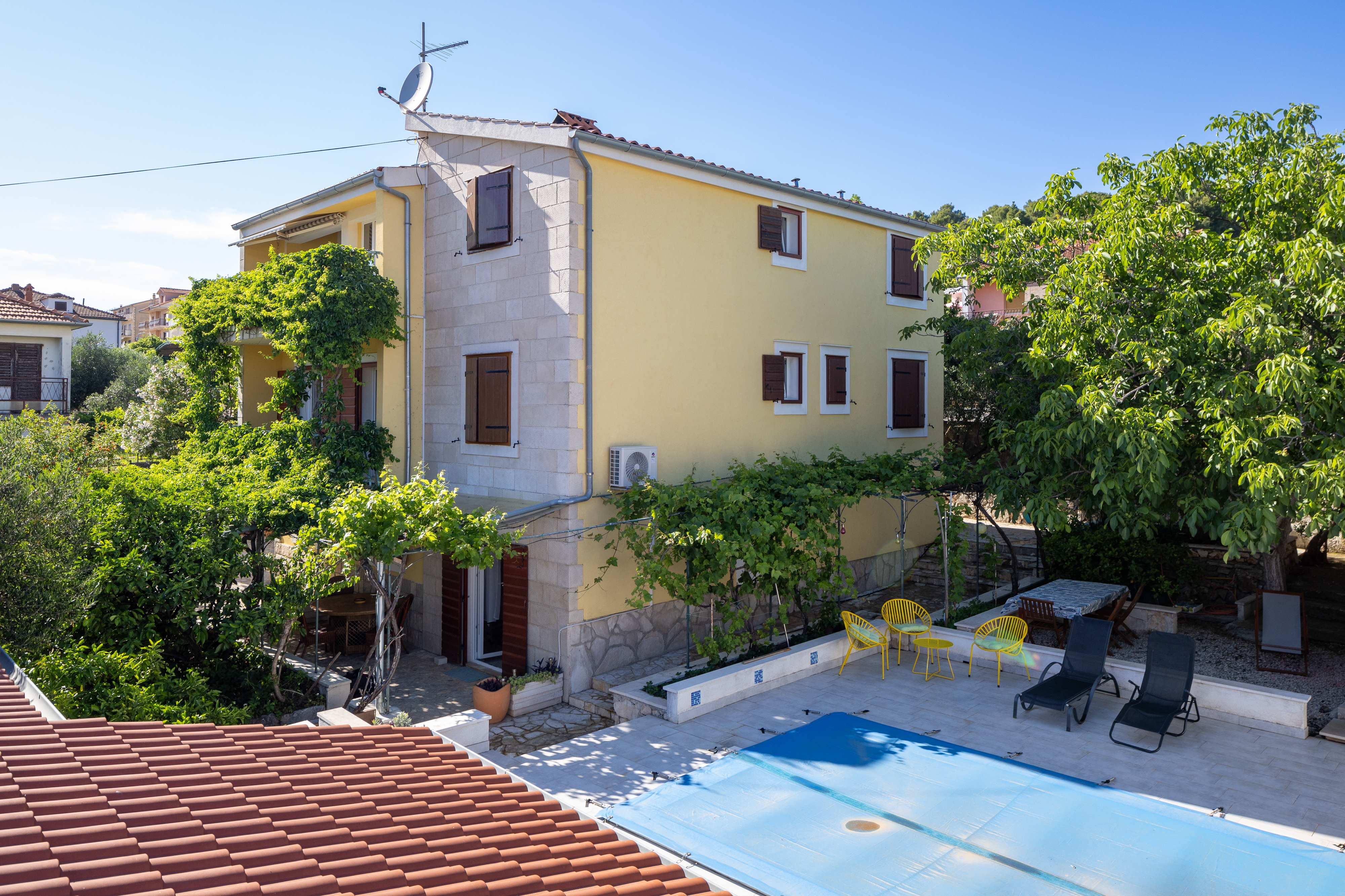 One bedroom apartment with terrace Stari Grad, Hvar  A-a