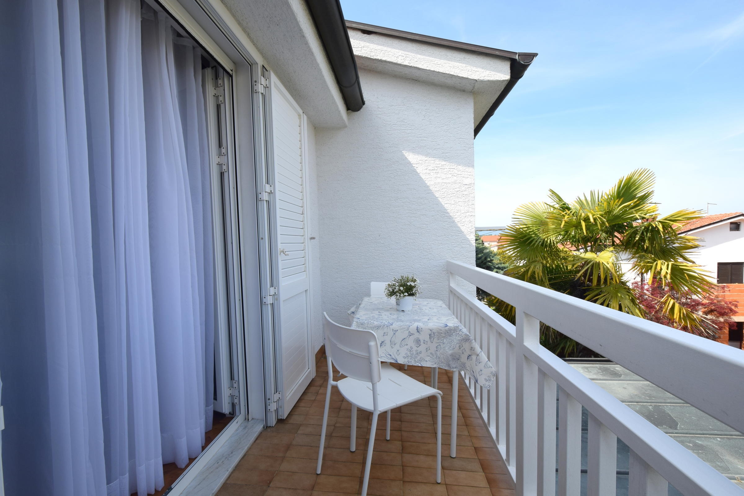 One bedroom apartment with balcony Malinska, Krk  A-c