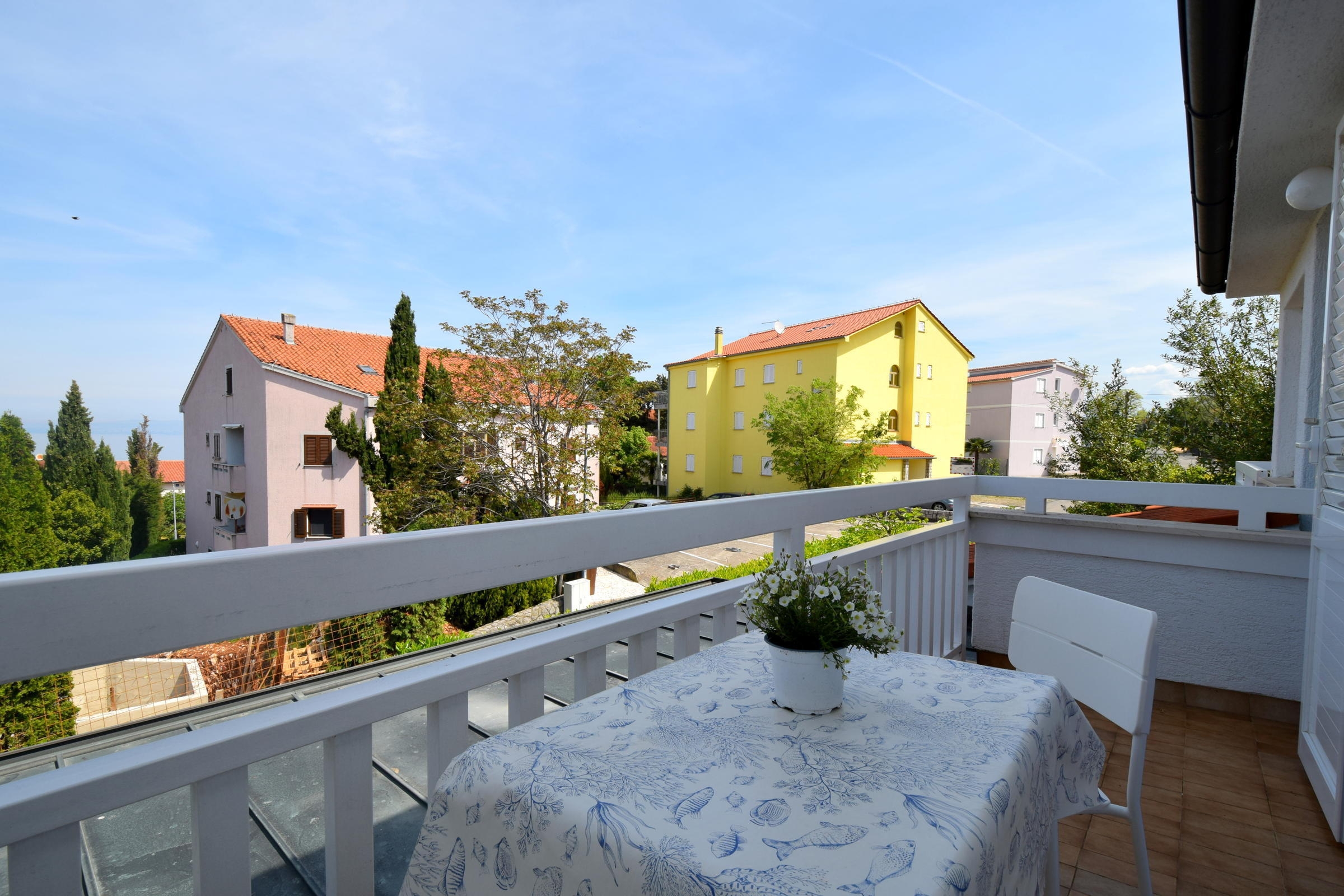One bedroom apartment with balcony Malinska, Krk  A-c