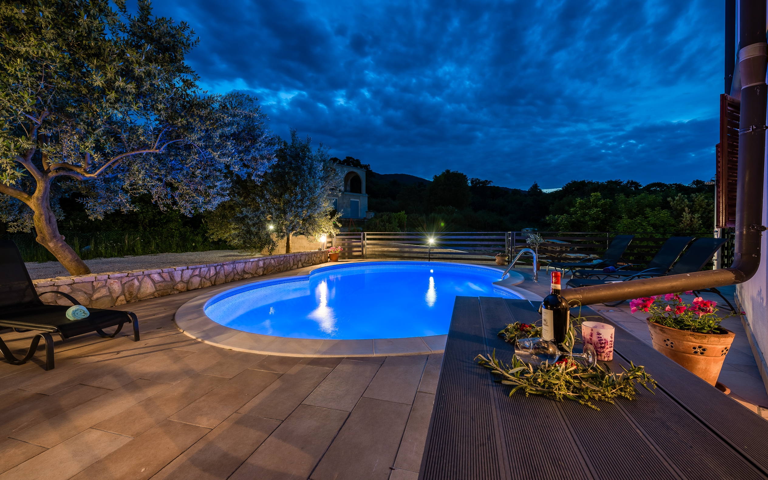 Two bedroom apartment with balcony and sea view Drenje, Labin (A-22999-c)