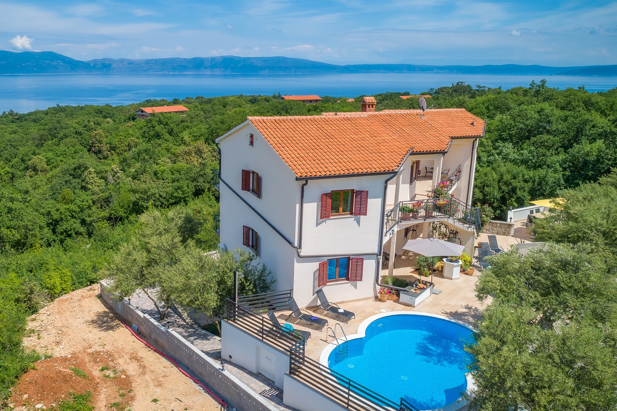 Studio apartman s terasom i pogledom na more Drenje, Labin  AS-a