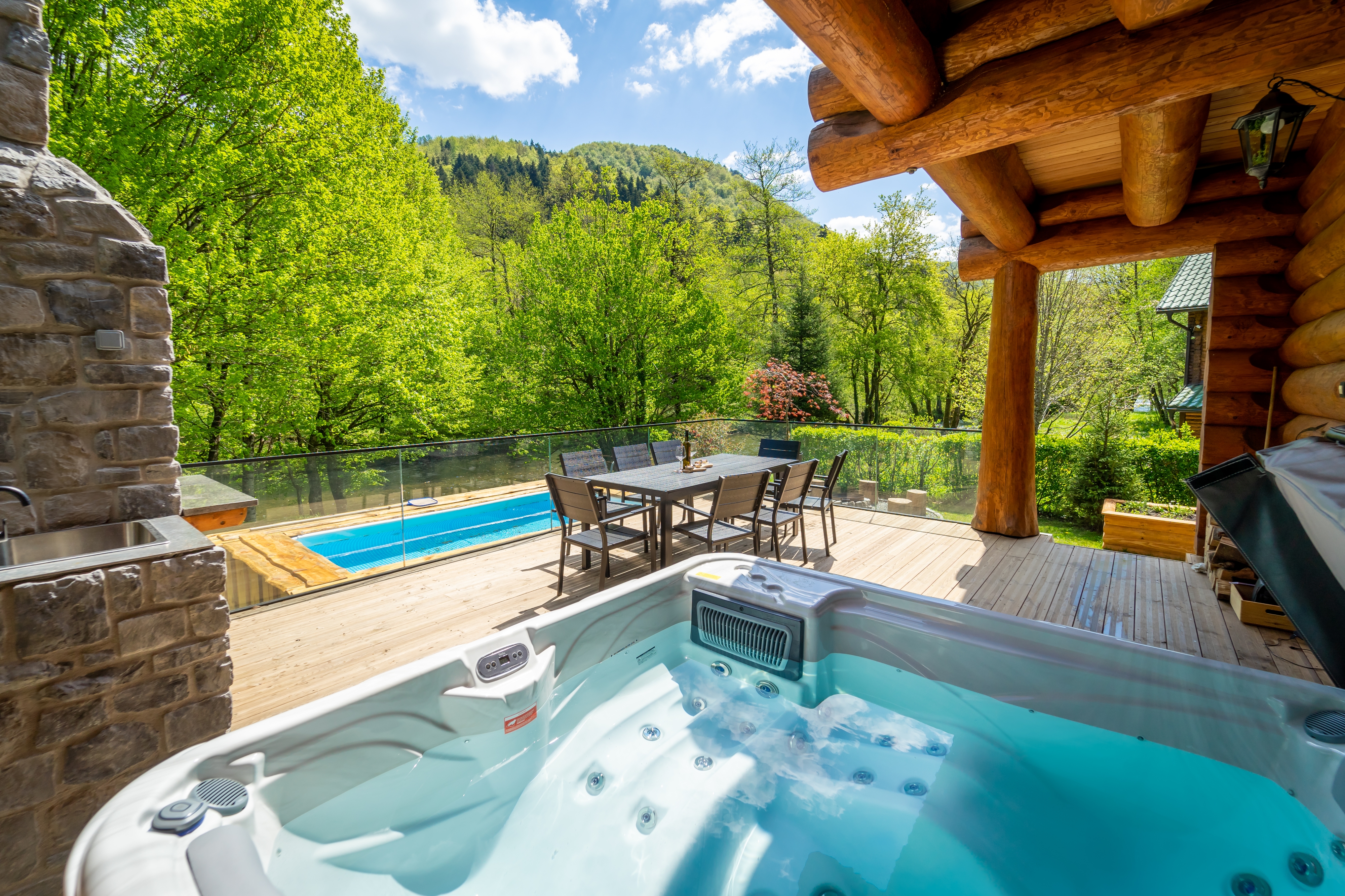 Three bedroom house with terrace Brod na Kupi, Gorski kotar  K
