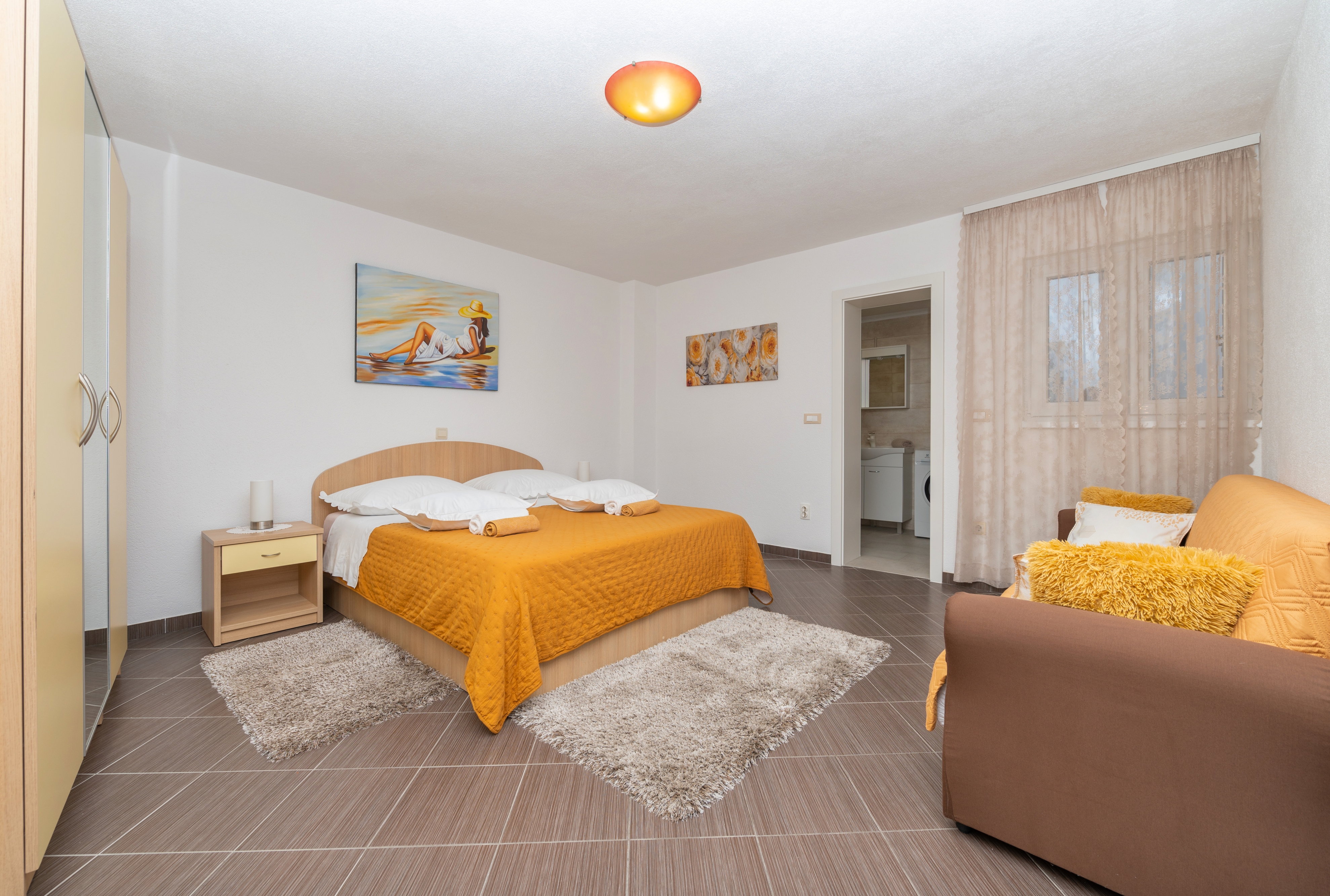 One bedroom apartment with terrace and sea view Makarska  A-b