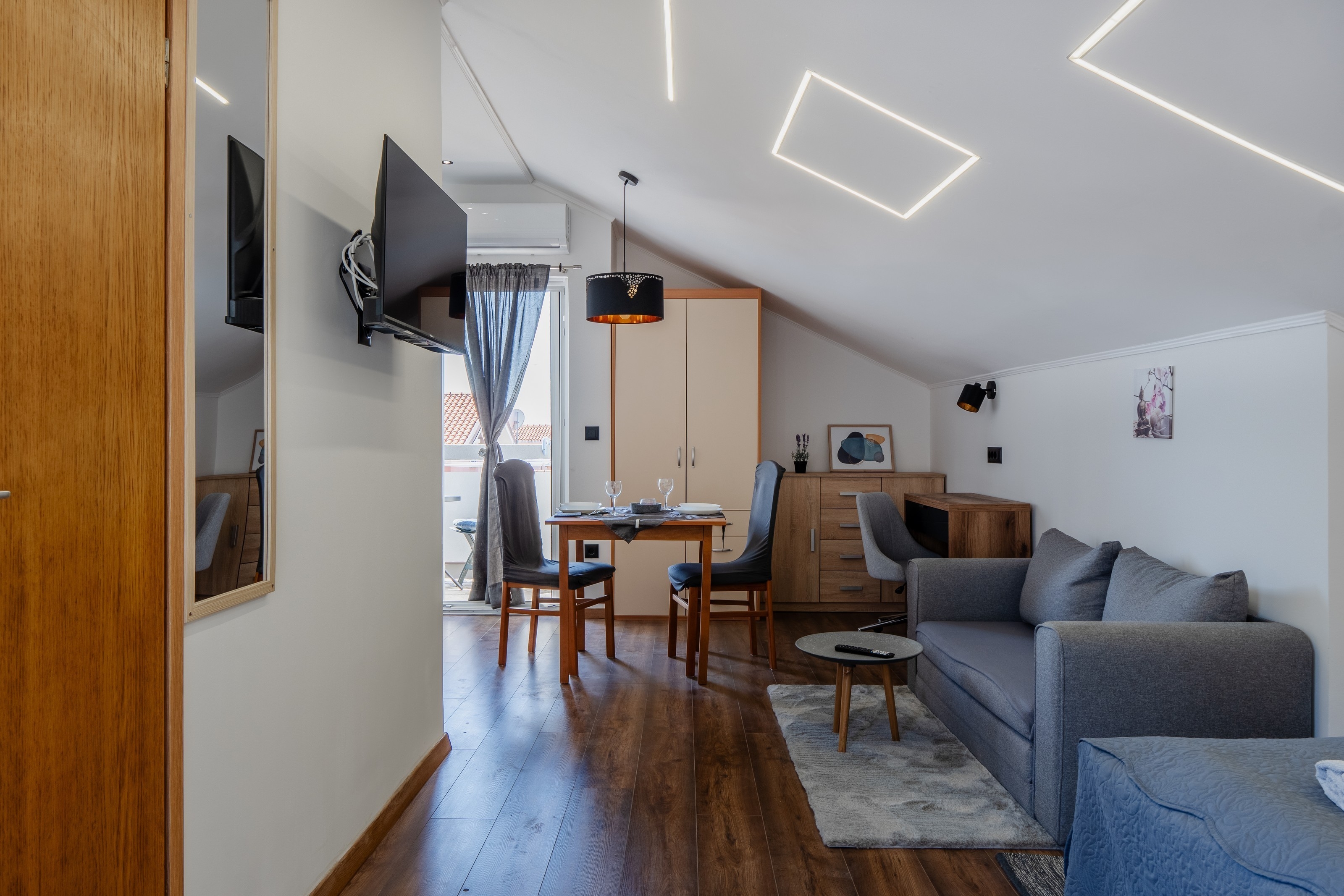 Studio flat with balcony Vir (AS-23044-a)