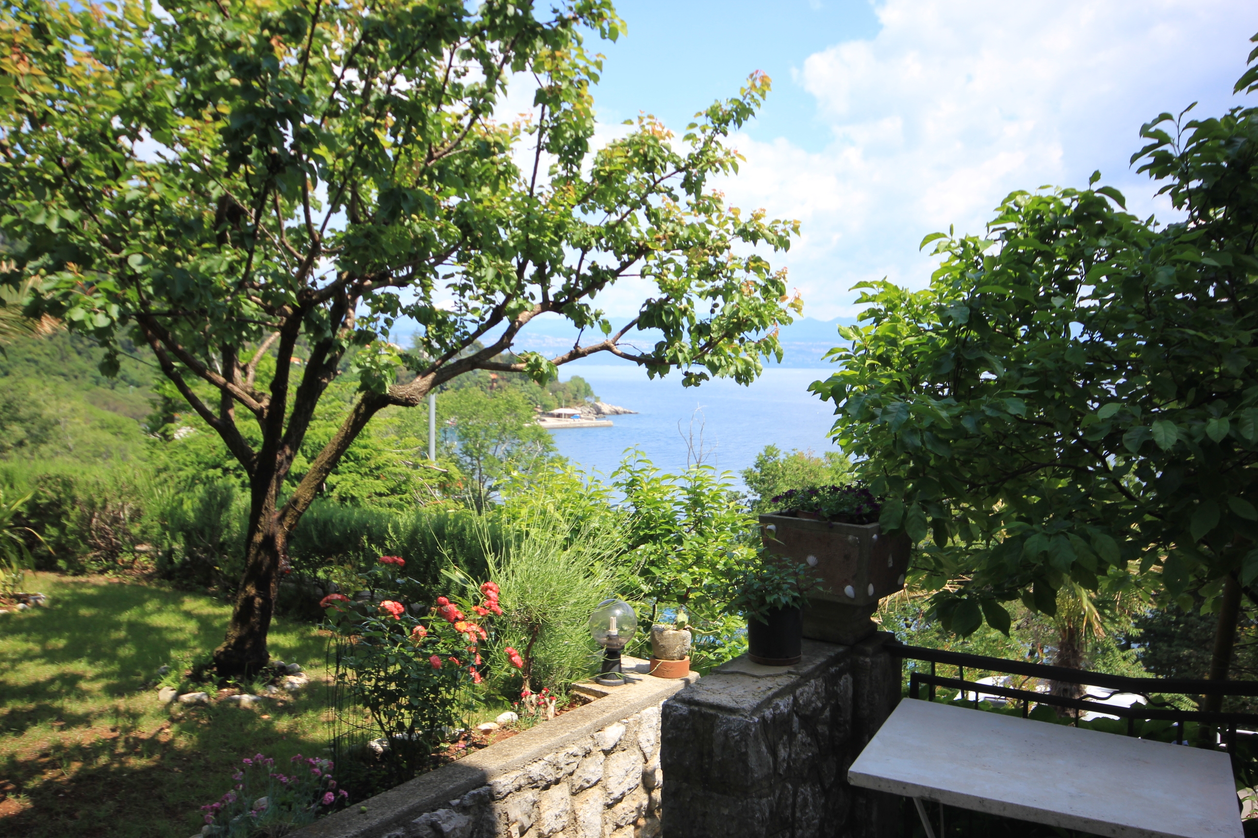 One bedroom apartment with terrace Medveja, Opatija  A-b