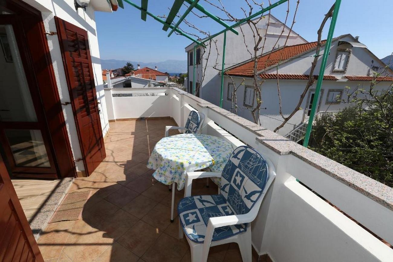 Two bedroom apartment with balcony Baška, Krk  A-a