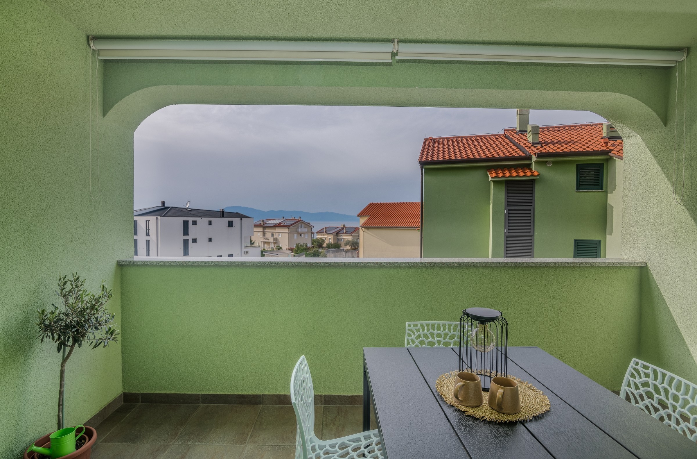 Two bedroom apartment with balcony and sea view Turčić, Krk  A-a