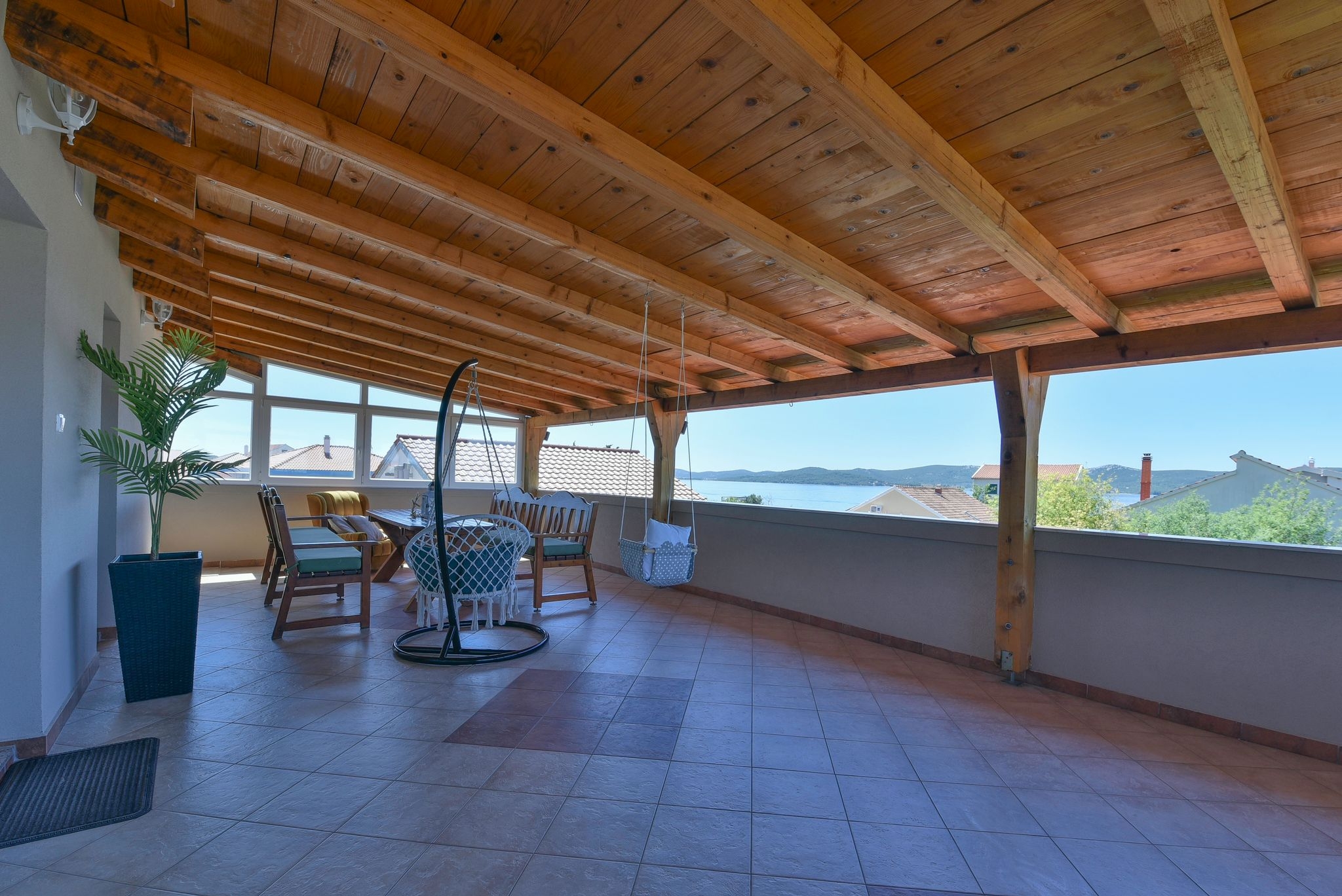 One bedroom apartment with terrace and sea view Sveti Petar, Biograd  A-a
