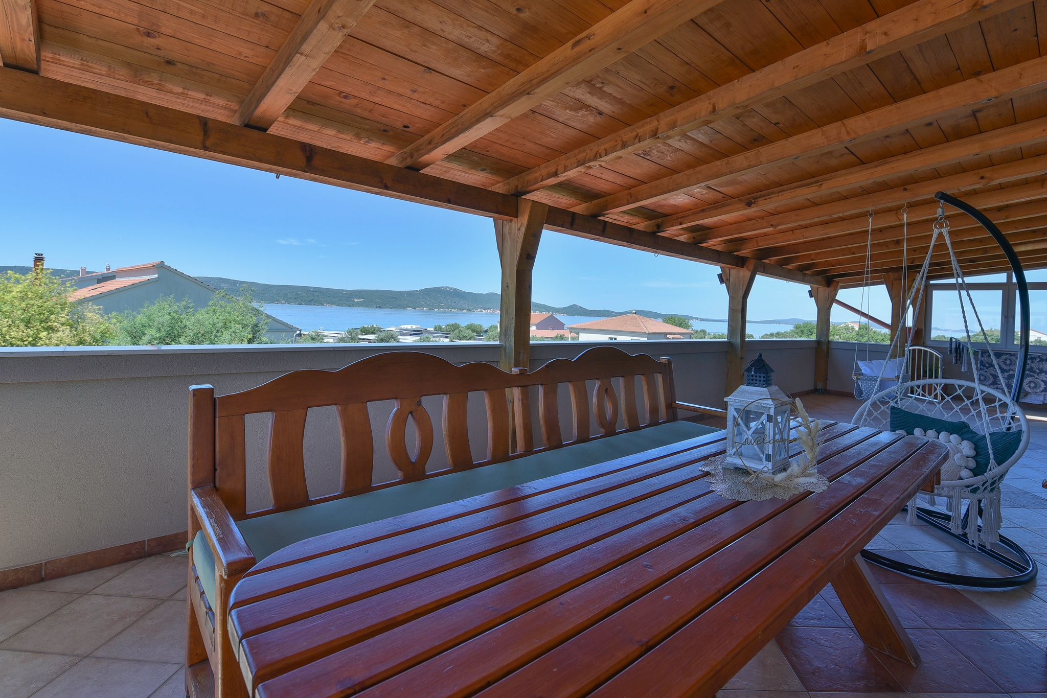 One bedroom apartment with terrace and sea view Sveti Petar, Biograd  A-a