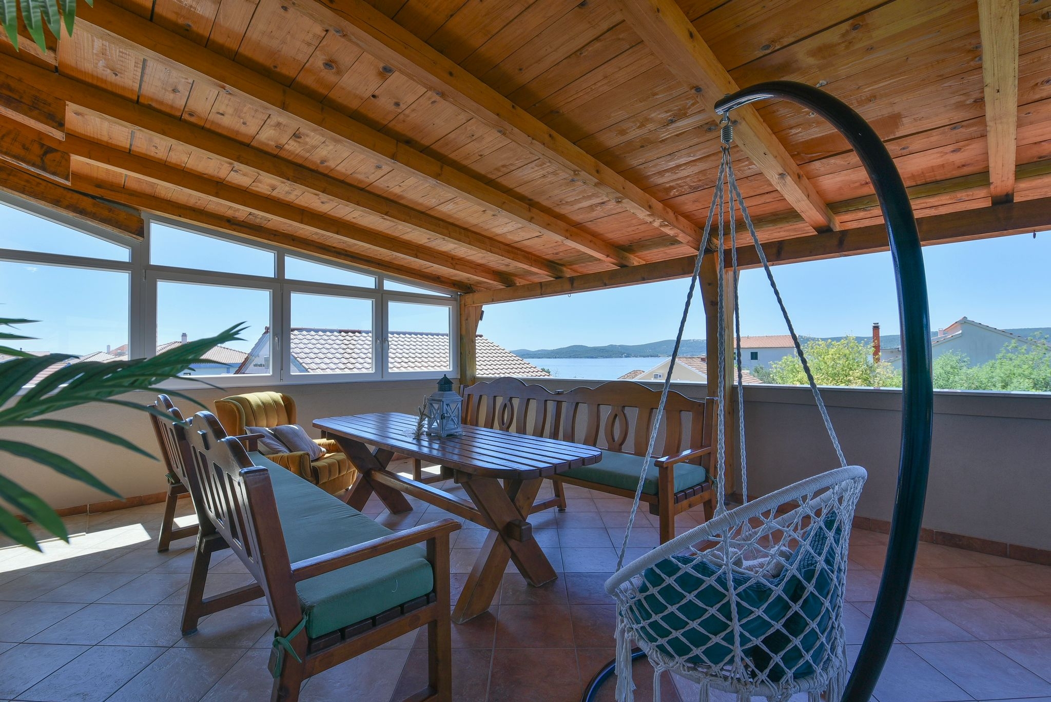 One bedroom apartment with terrace and sea view Sveti Petar, Biograd (A-23091-a)