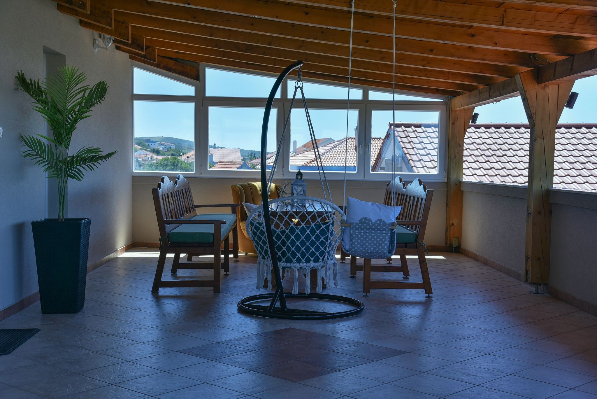 One bedroom apartment with terrace and sea view Sveti Petar, Biograd  A-a