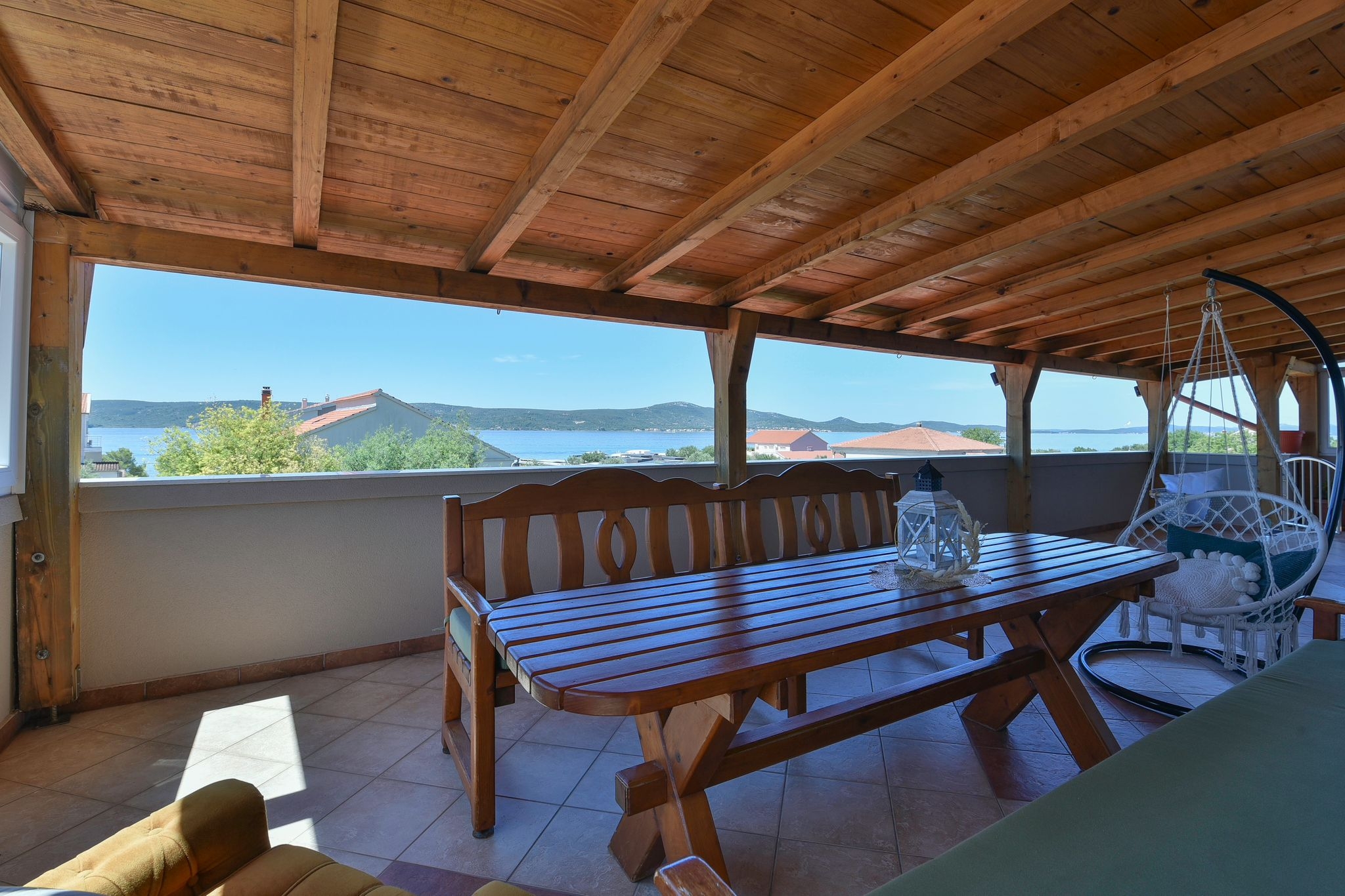 One bedroom apartment with terrace and sea view Sveti Petar, Biograd  A-a