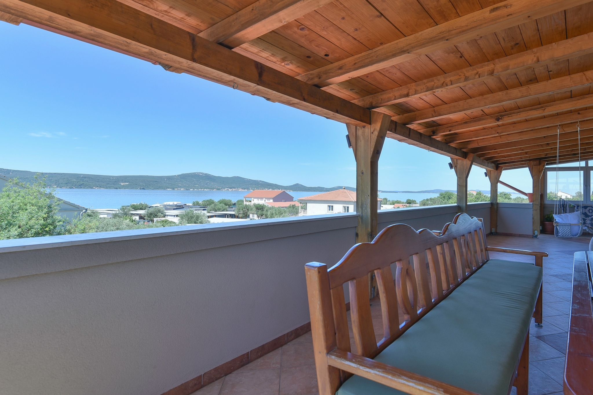 One bedroom apartment with terrace and sea view Sveti Petar, Biograd  A-a