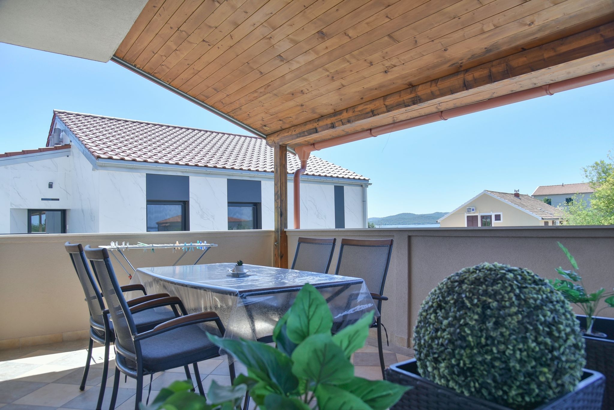 One bedroom apartment with terrace and sea view Sveti Petar, Biograd  A-e