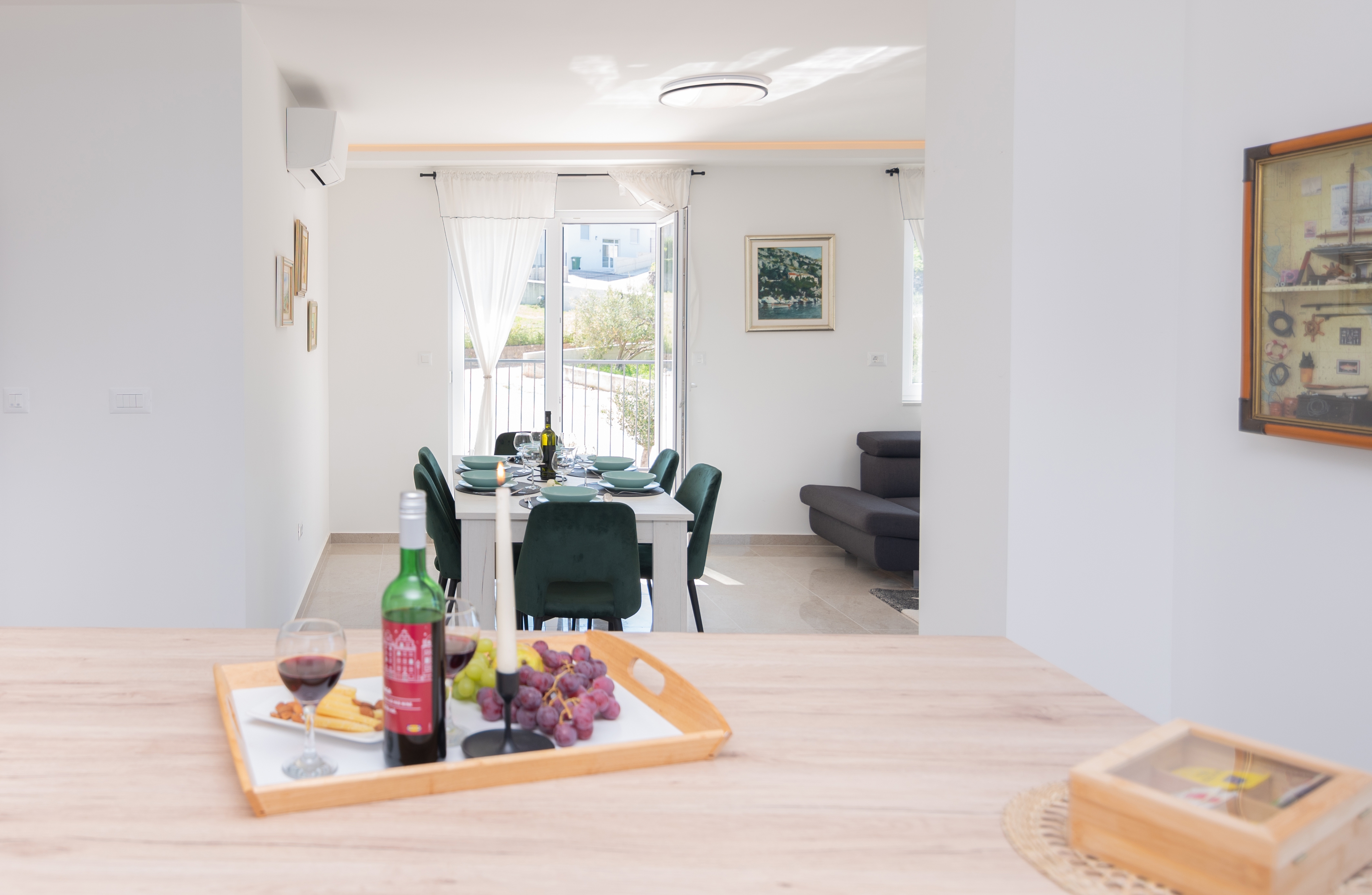 Two bedroom apartment with terrace and sea view Podstrana, Split  A-b