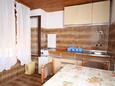 Kuchyně Povljana, Kuchyně v ubytování typu apartment.