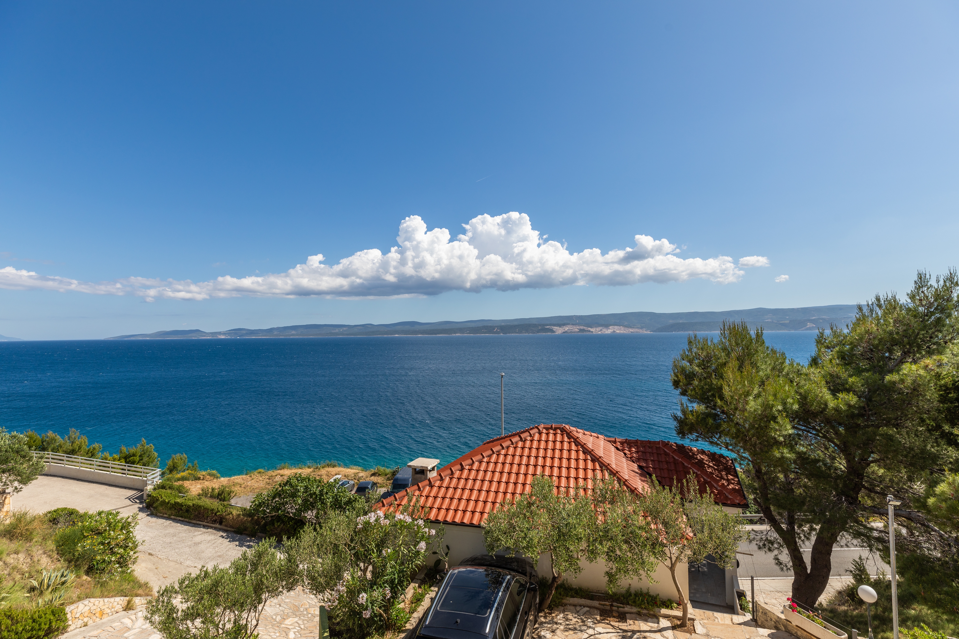 One bedroom apartment with balcony and sea view Lokva Rogoznica, Omiš  A-a