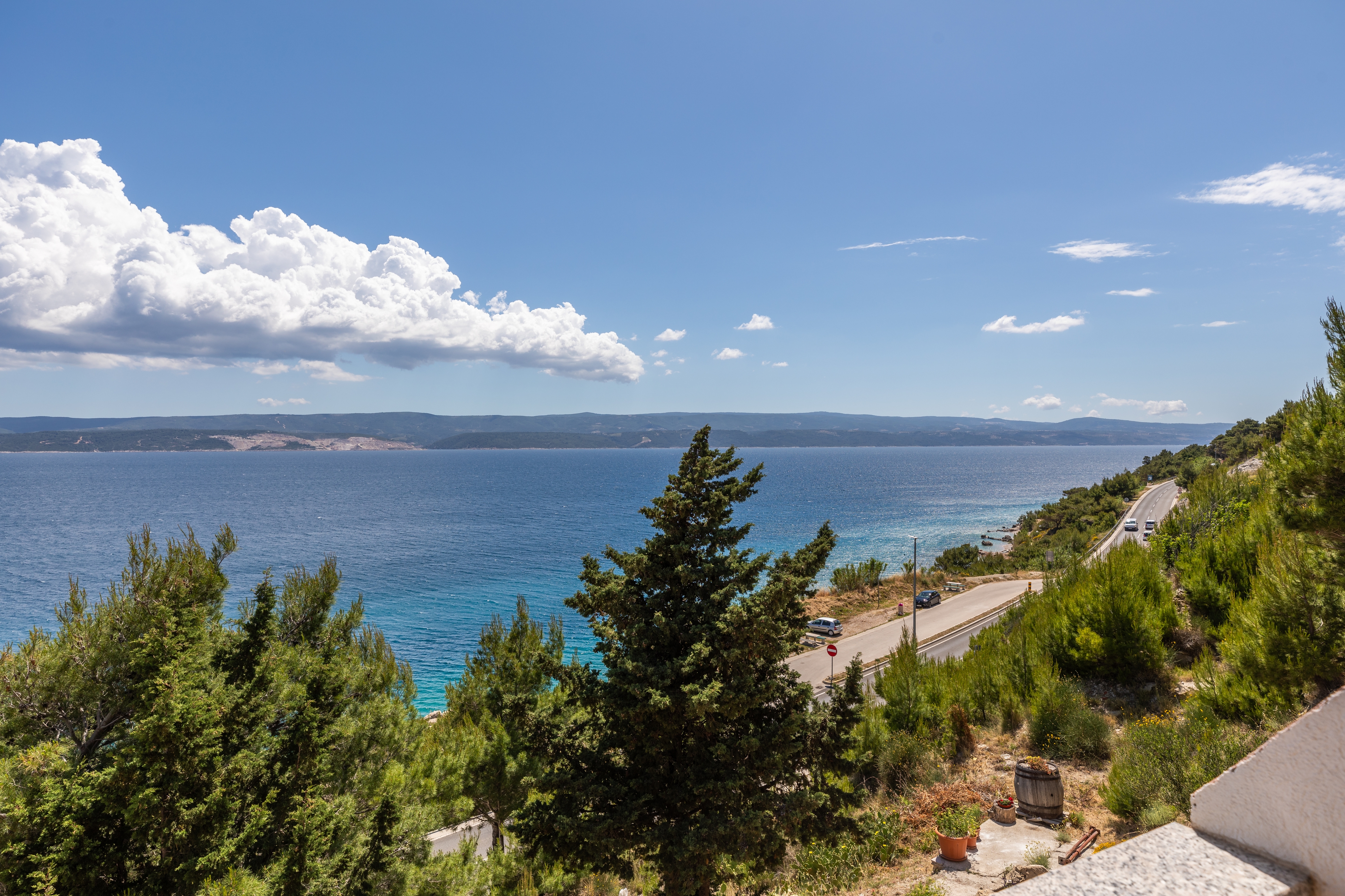 Studio flat with balcony and sea view Lokva Rogoznica, Omiš  AS-b