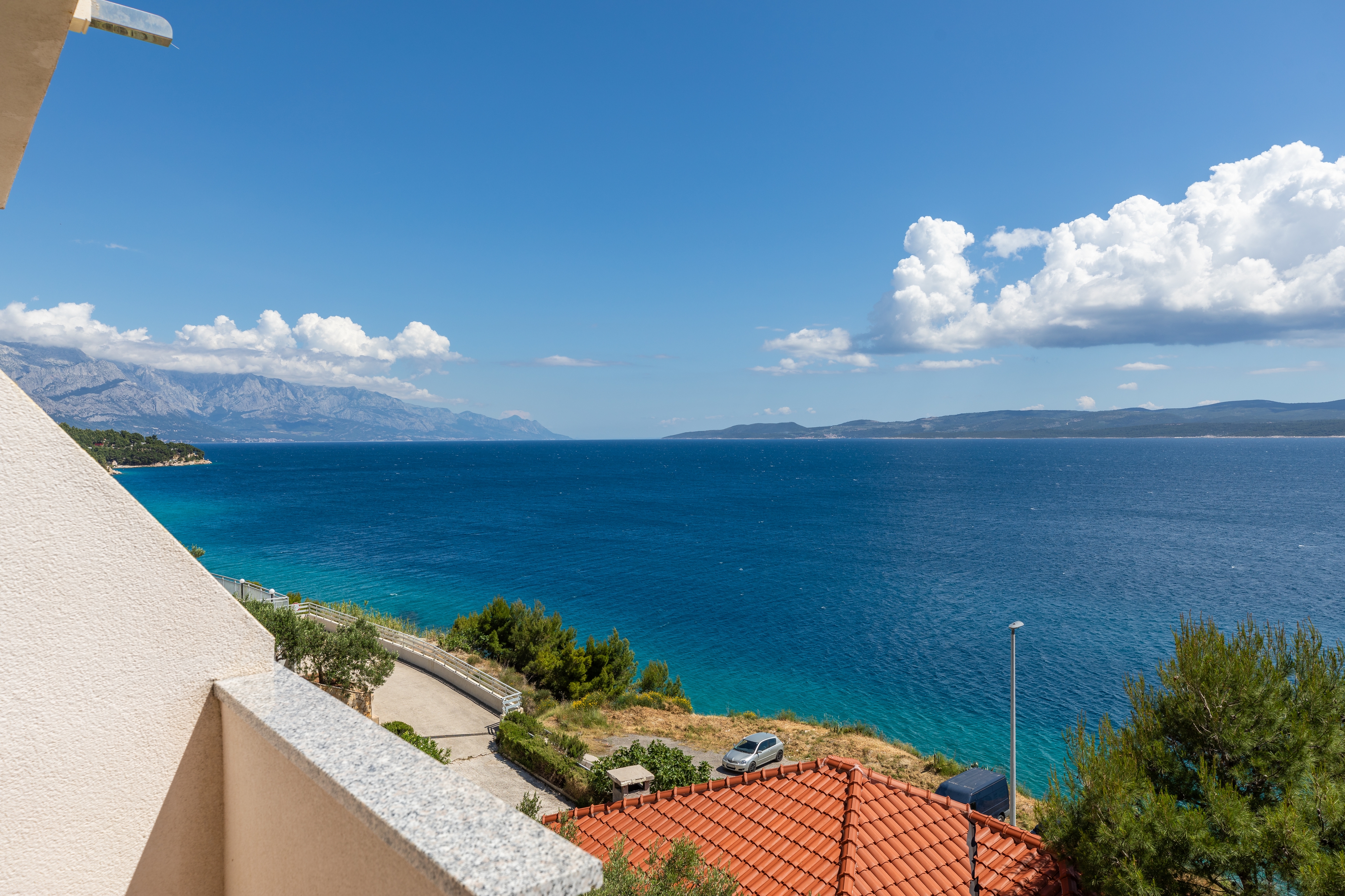 Studio flat with balcony and sea view Lokva Rogoznica, Omiš  AS-b