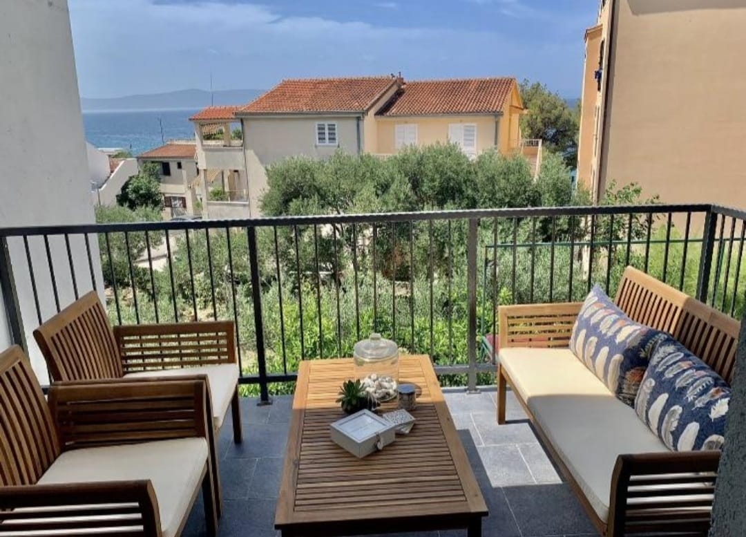 One bedroom apartment with balcony and sea view Tučepi, Makarska  A-a