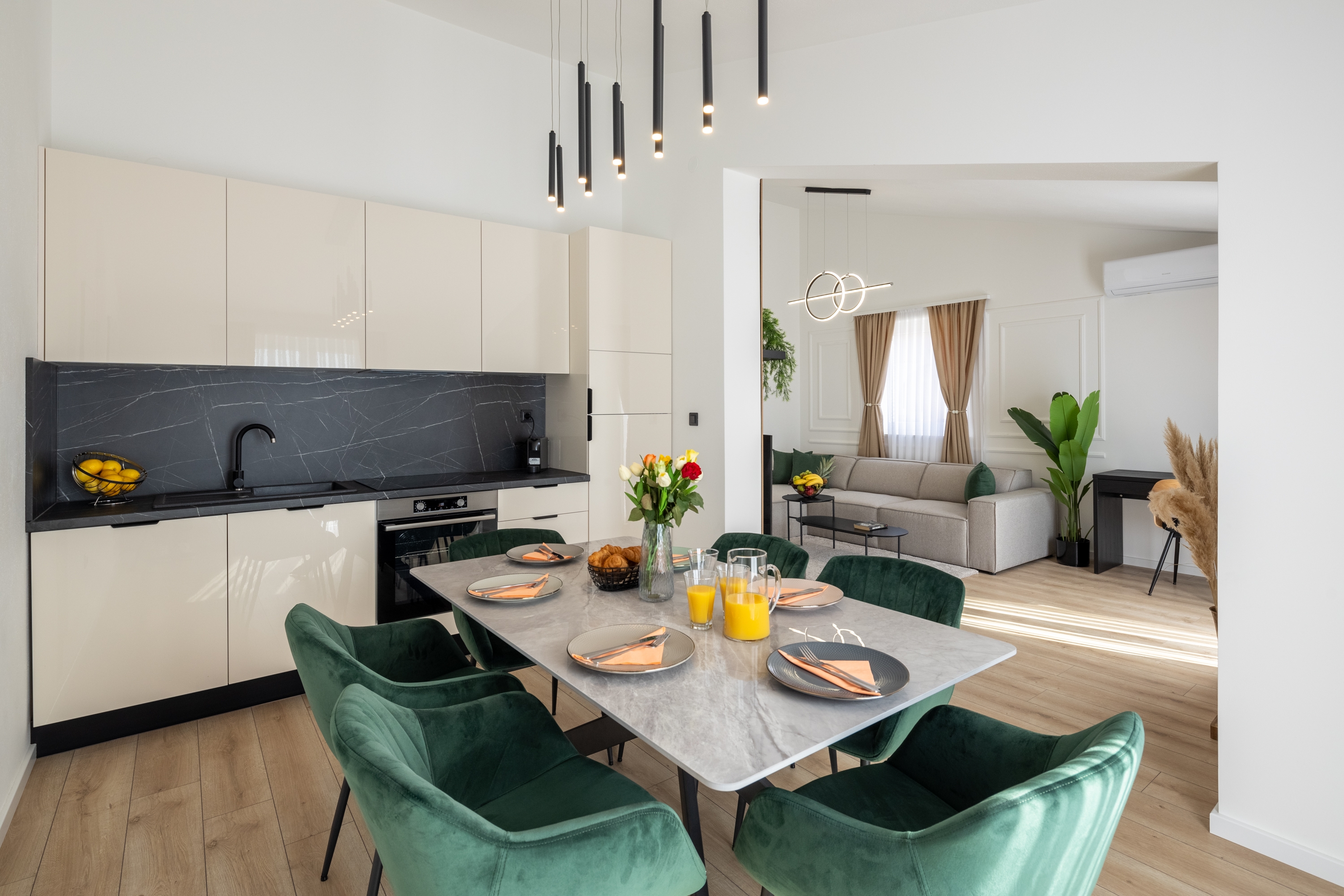 Two bedroom apartment with balcony and sea view Seget Donji, Trogir  A-g