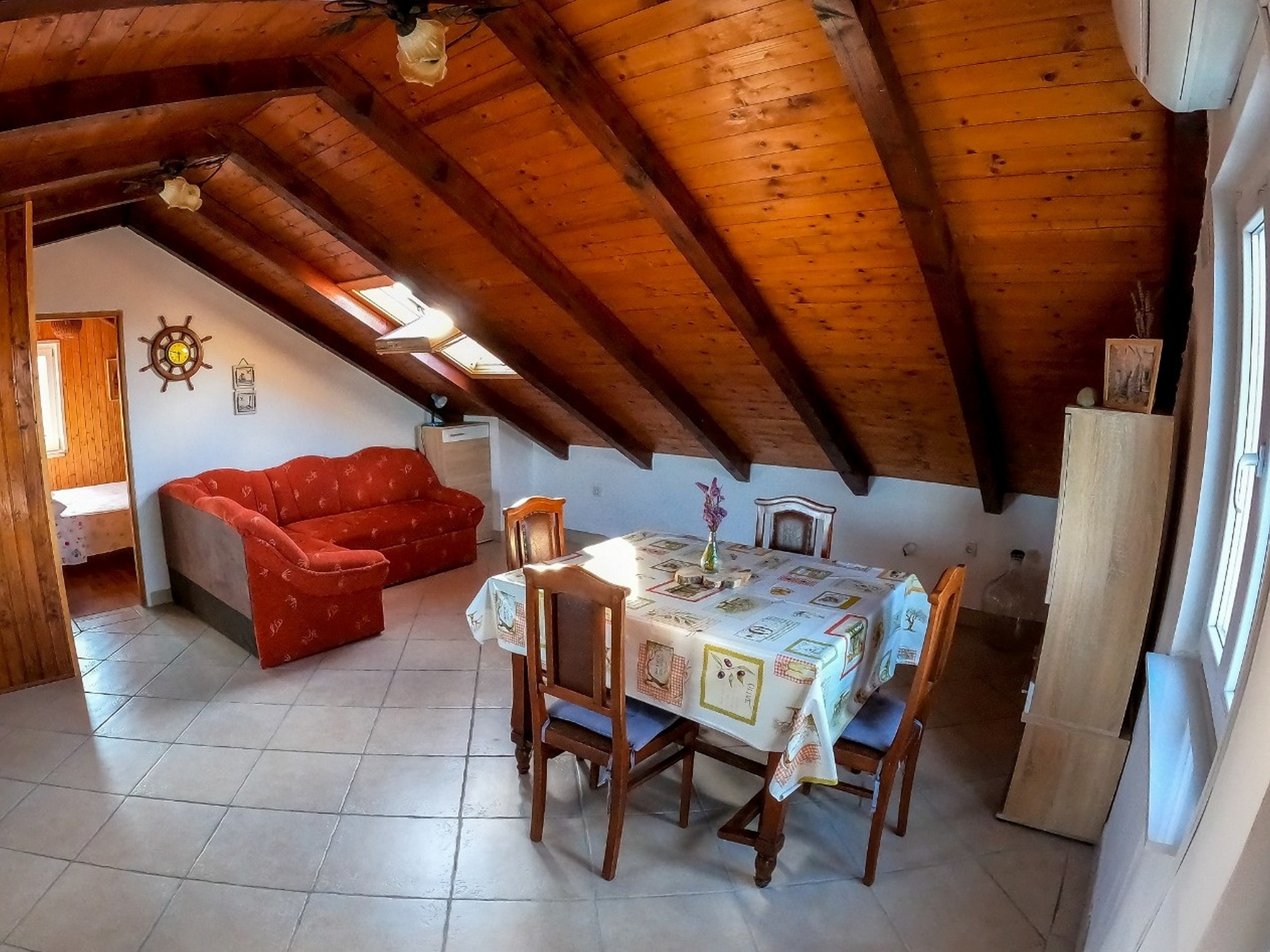 One bedroom apartment with terrace and sea view Mali Iž, Iž  A-a