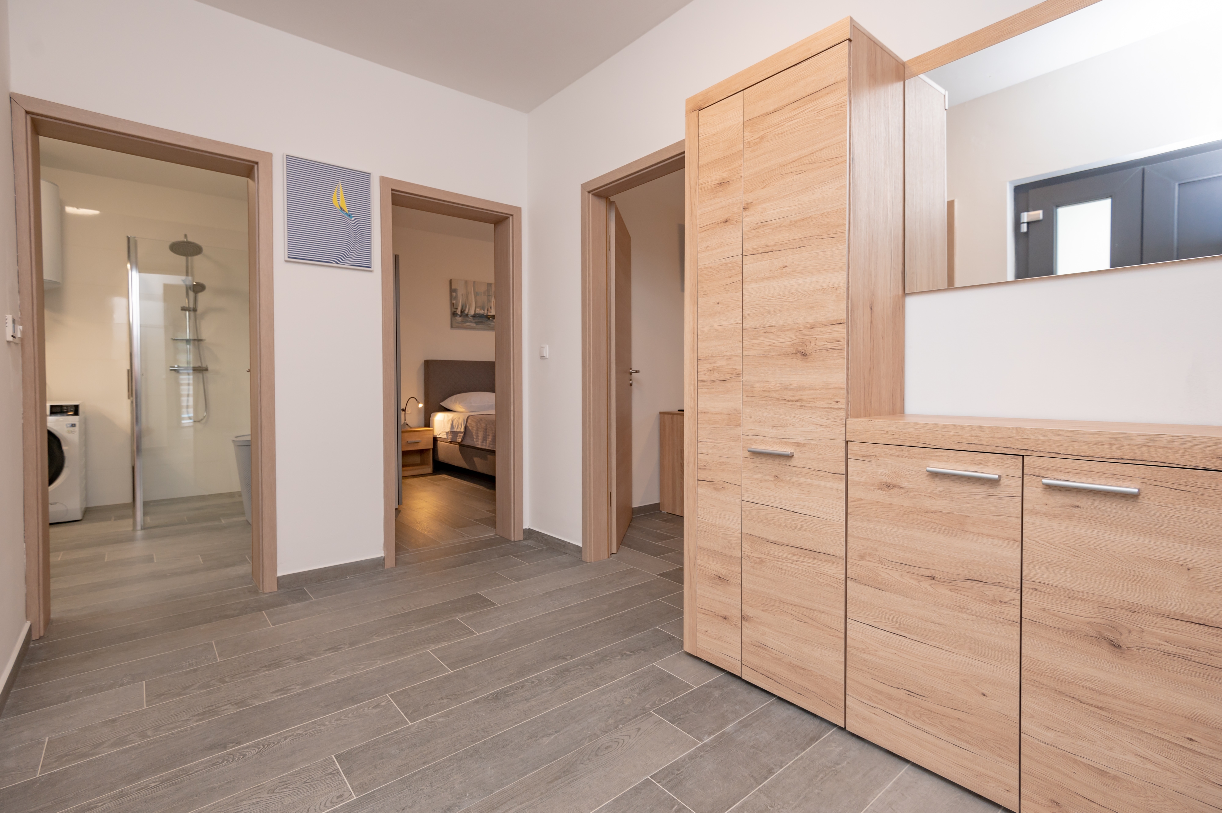 Two bedroom house with terrace and sea view Privlaka, Zadar  K