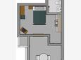 Ičići, План в размещении типа studio-apartment, WiFi.