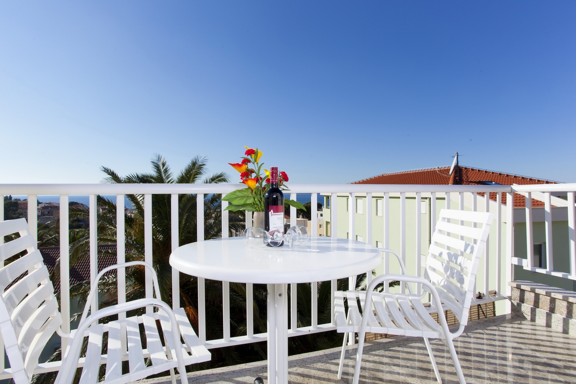 One bedroom apartment with balcony and sea view Promajna, Makarska  A-b