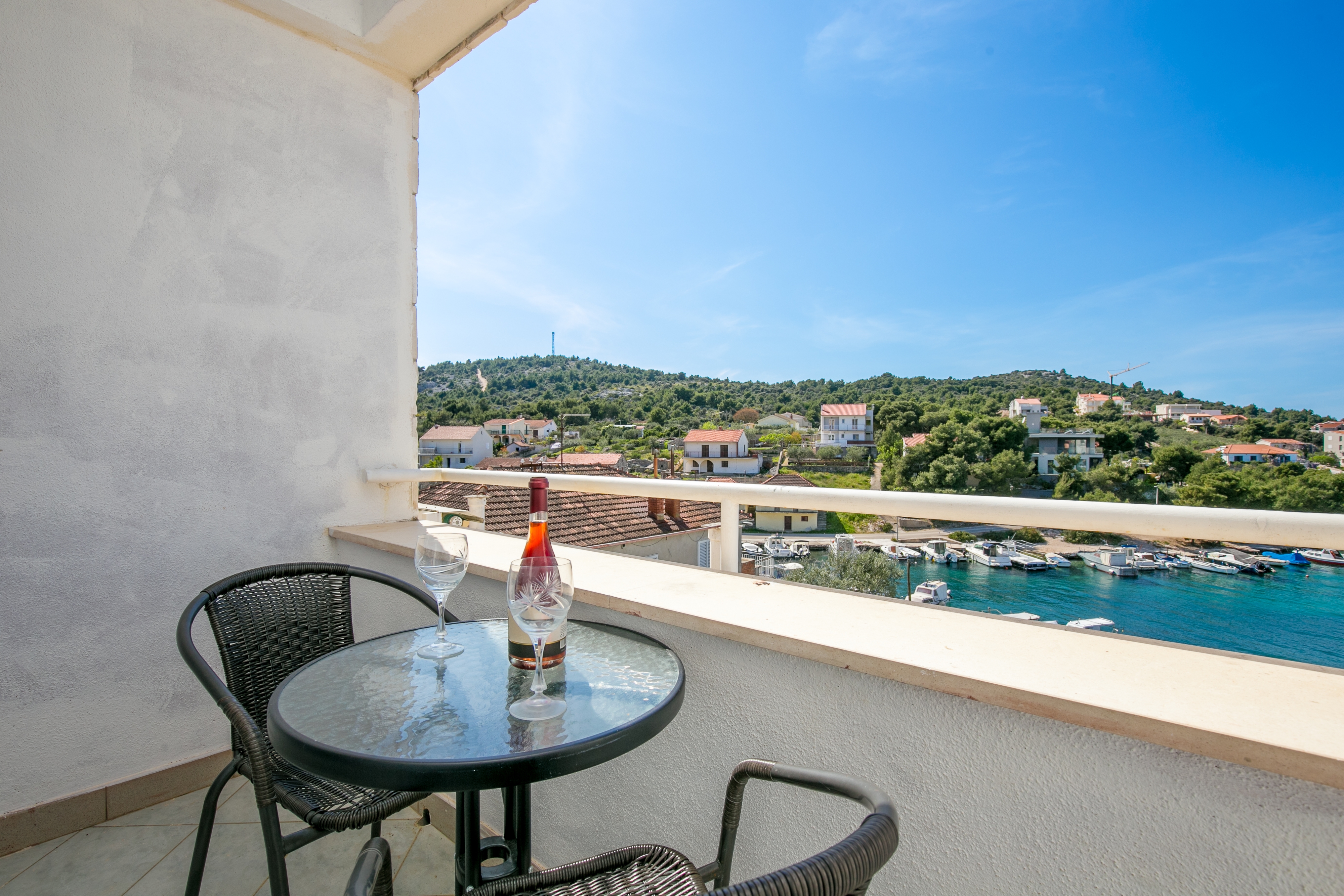 Two bedroom apartment with balcony and sea view Ražanj, Rogoznica  A-a