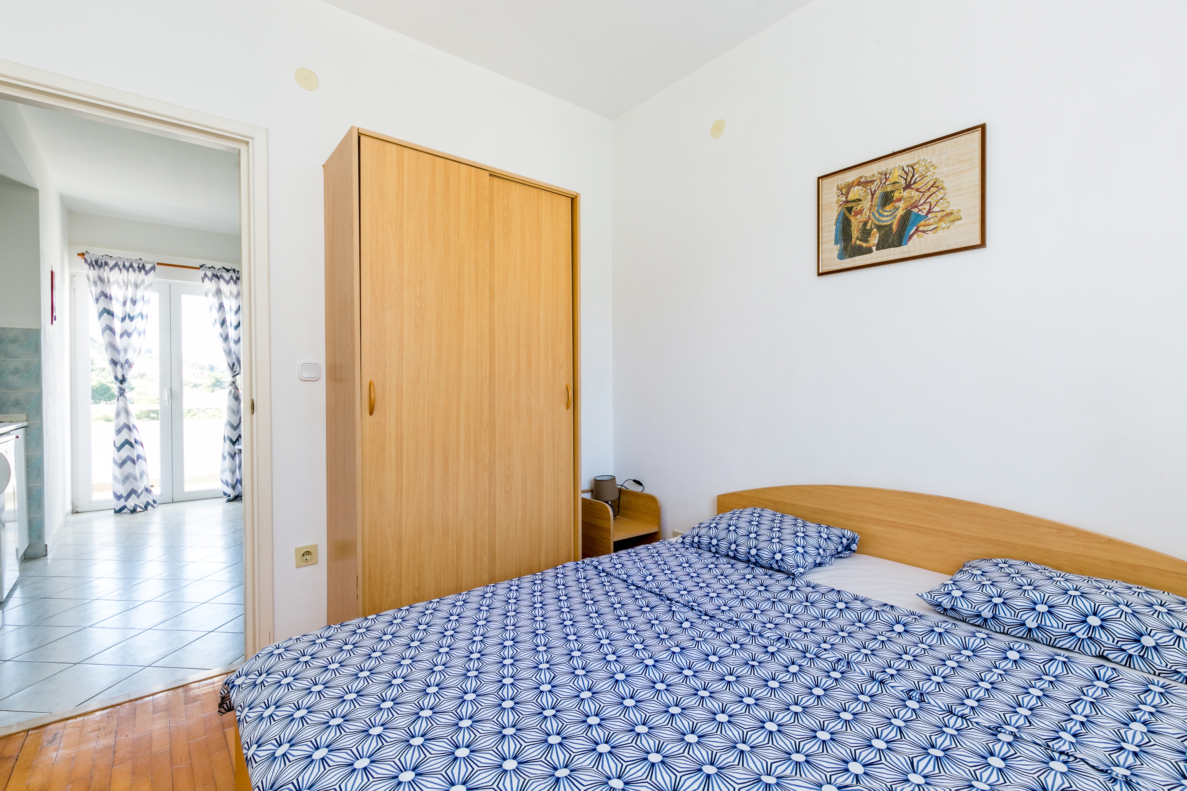 Two bedroom apartment with balcony and sea view Ražanj, Rogoznica  A-a