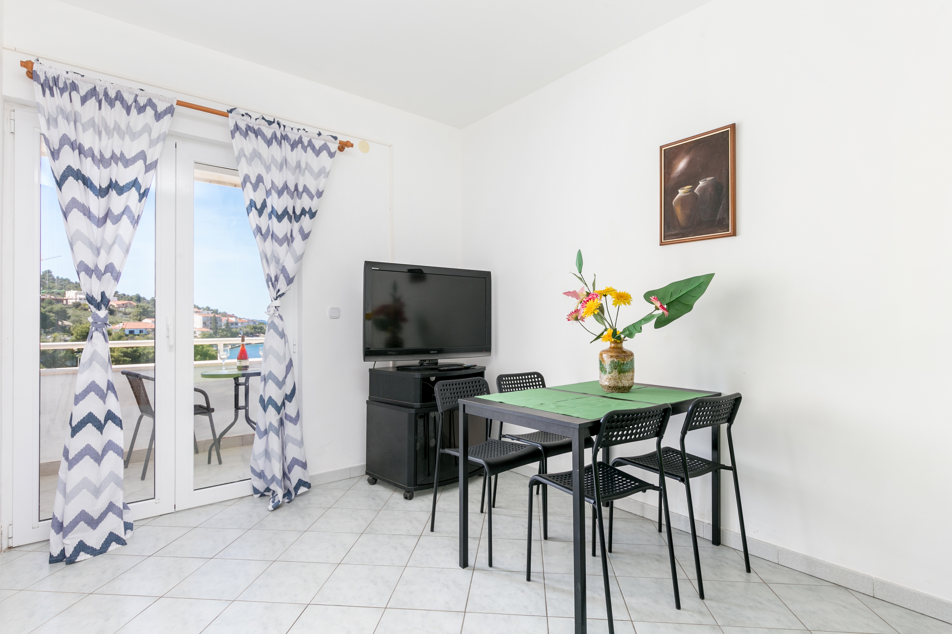 Two bedroom apartment with balcony and sea view Ražanj, Rogoznica  A-a