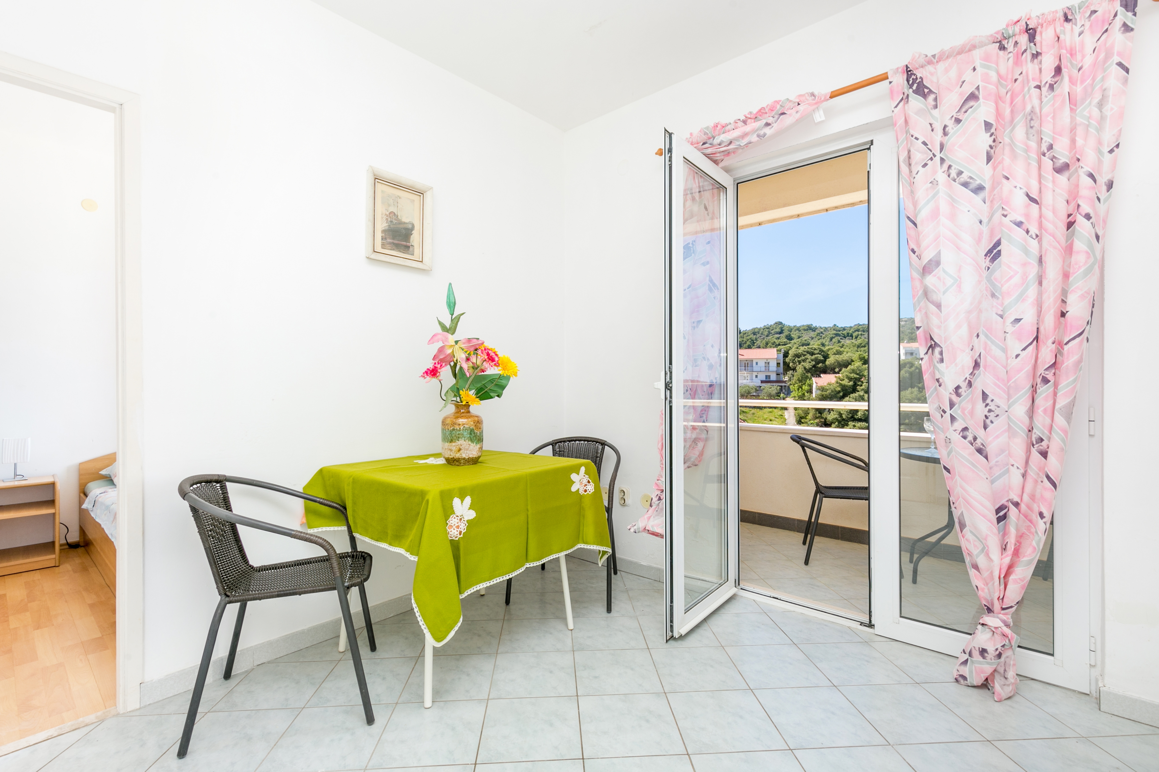 Two bedroom apartment with balcony and sea view Ražanj, Rogoznica  A-a