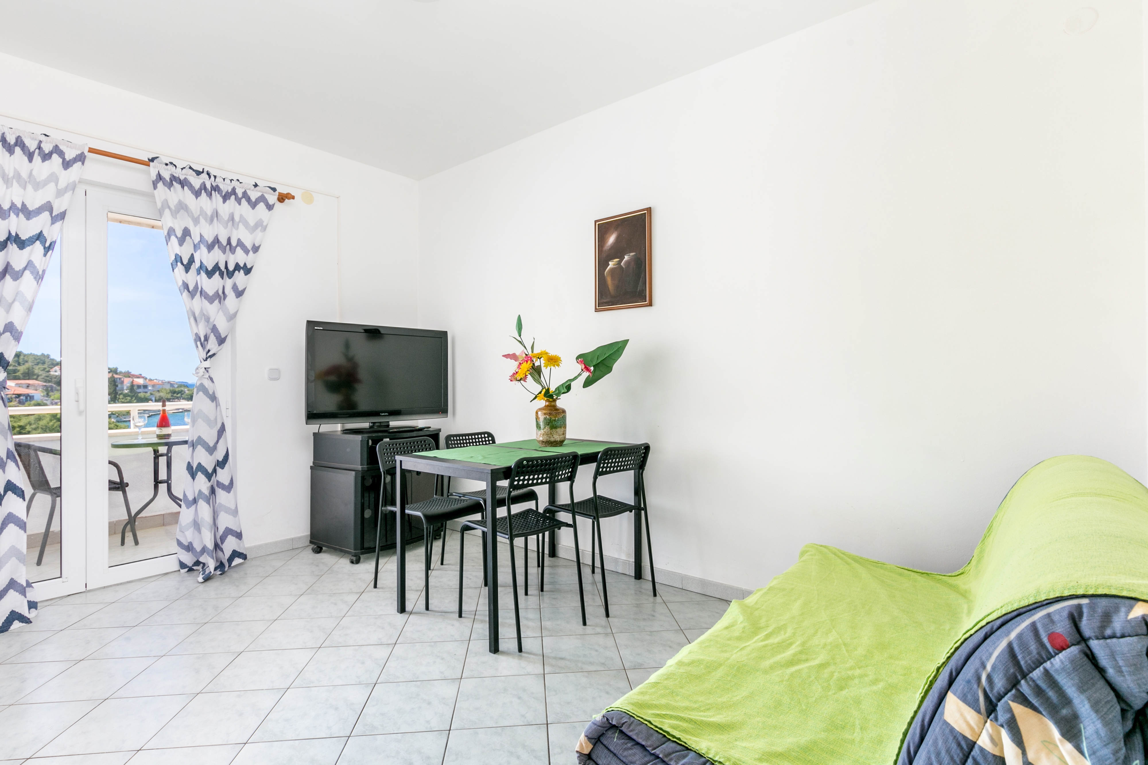 Two bedroom apartment with balcony and sea view Ražanj, Rogoznica  A-a