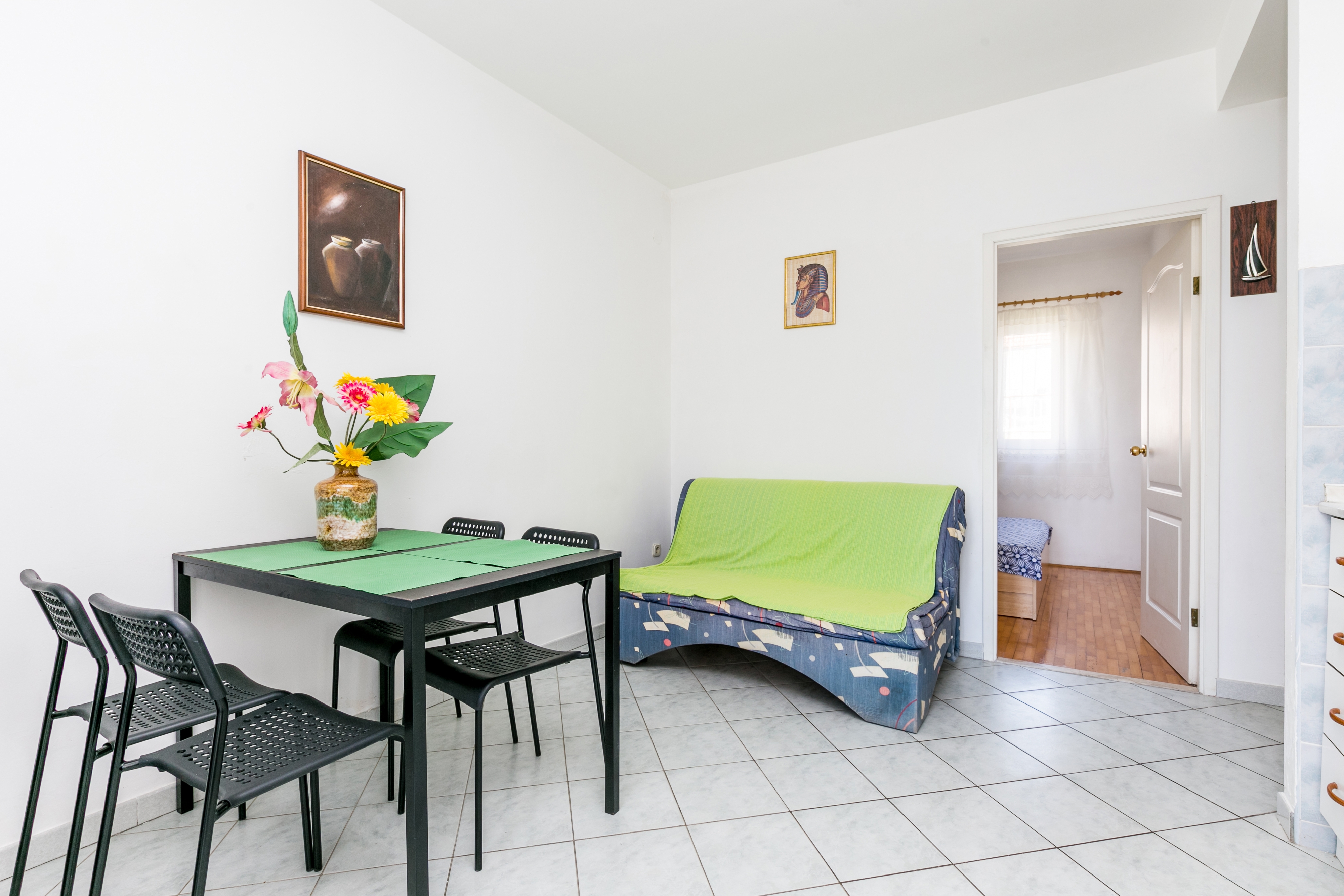 Two bedroom apartment with balcony and sea view Ražanj, Rogoznica  A-a
