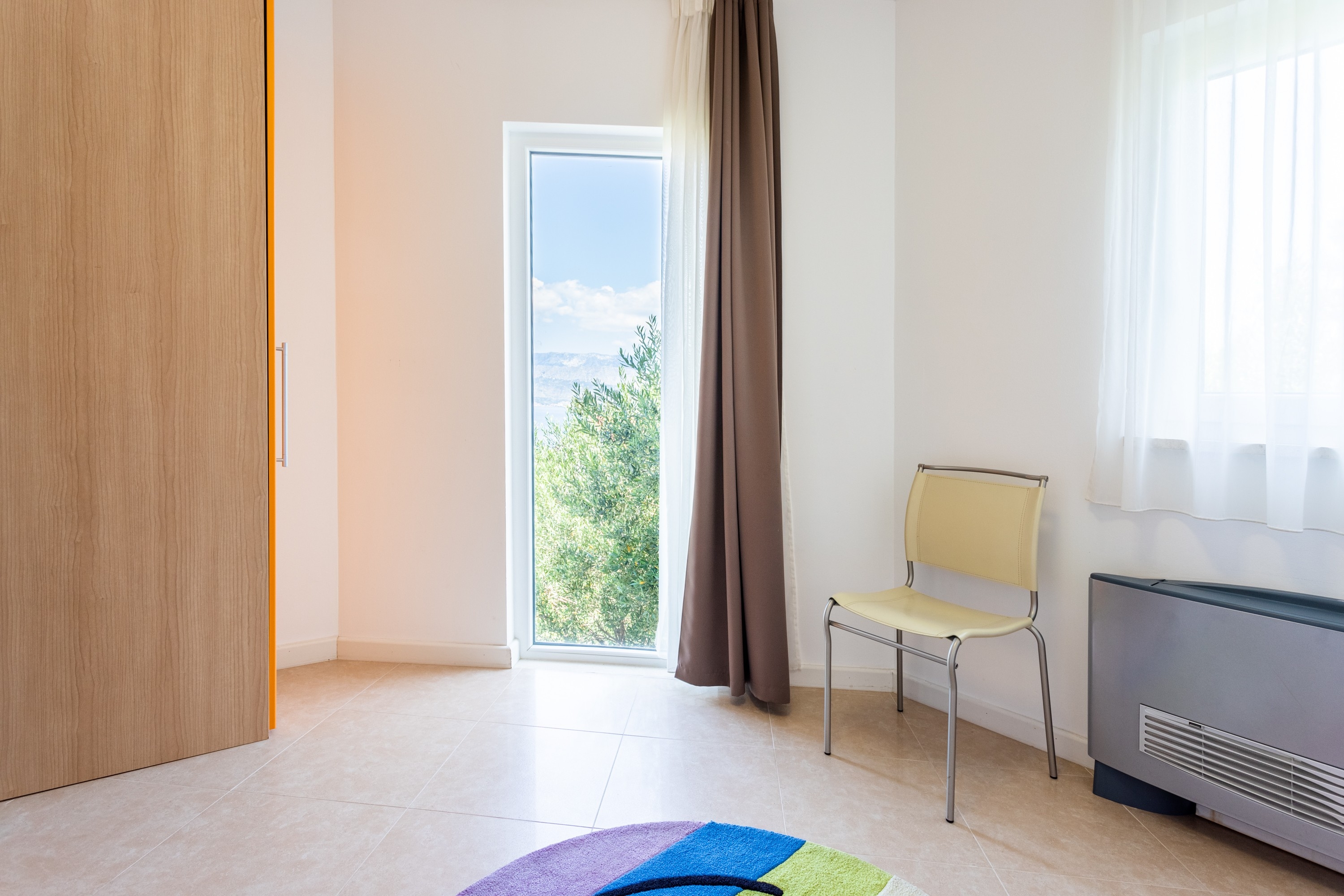 Two bedroom apartment with terrace and sea view Splitska, Brač  A-c