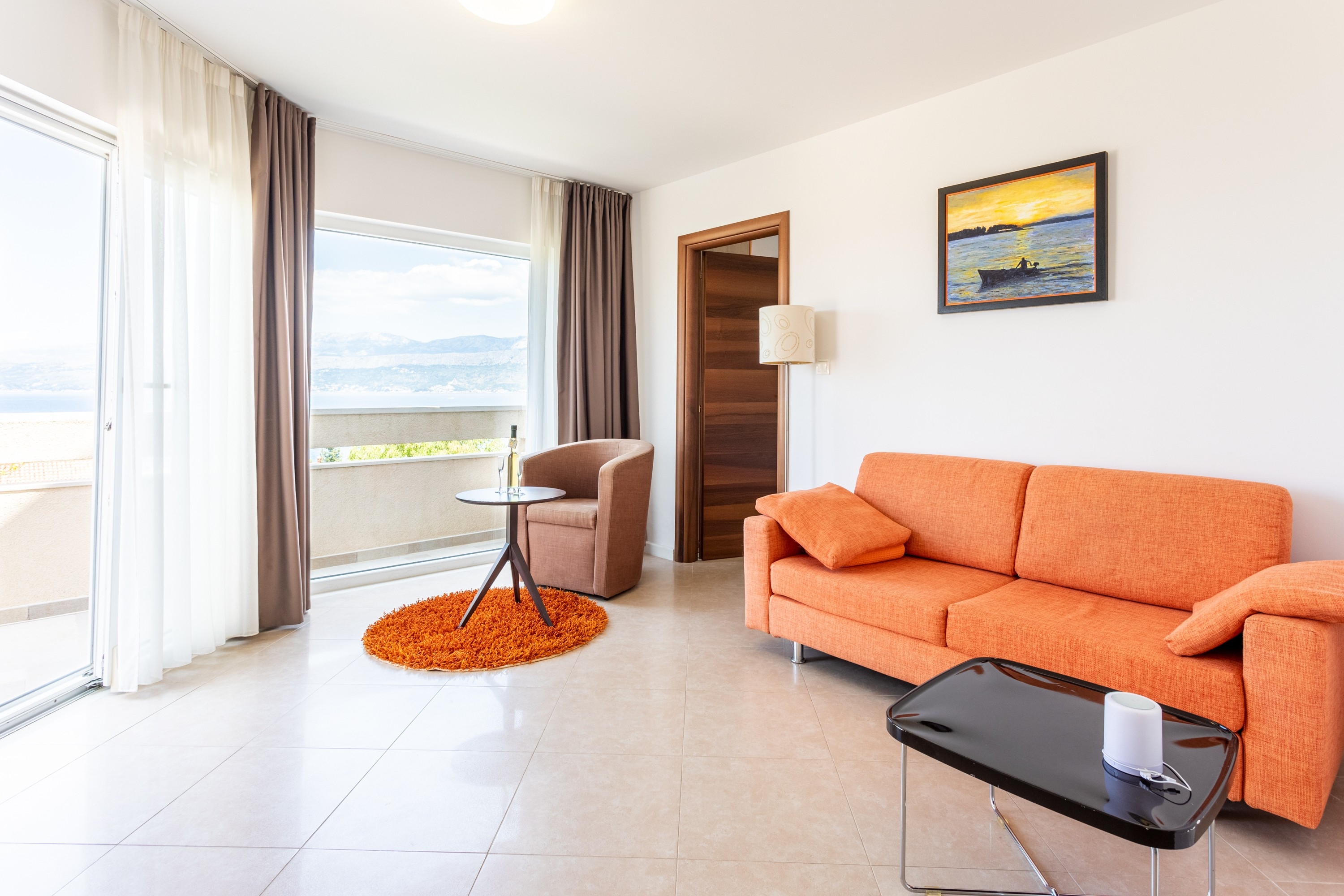 Two bedroom apartment with terrace and sea view Splitska, Brač (A-23224-c)