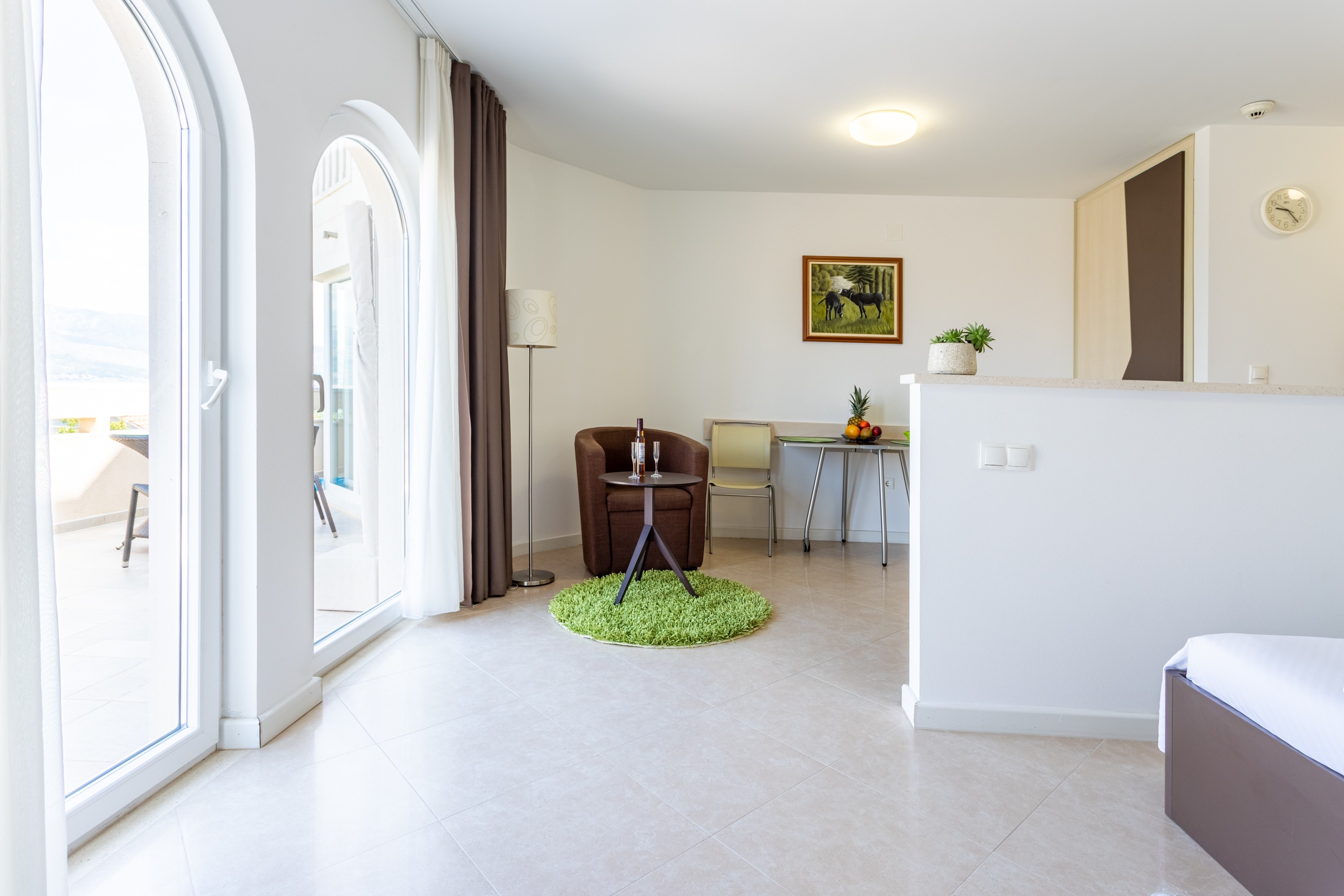 Studio flat with terrace and sea view Splitska, Brač  AS-b