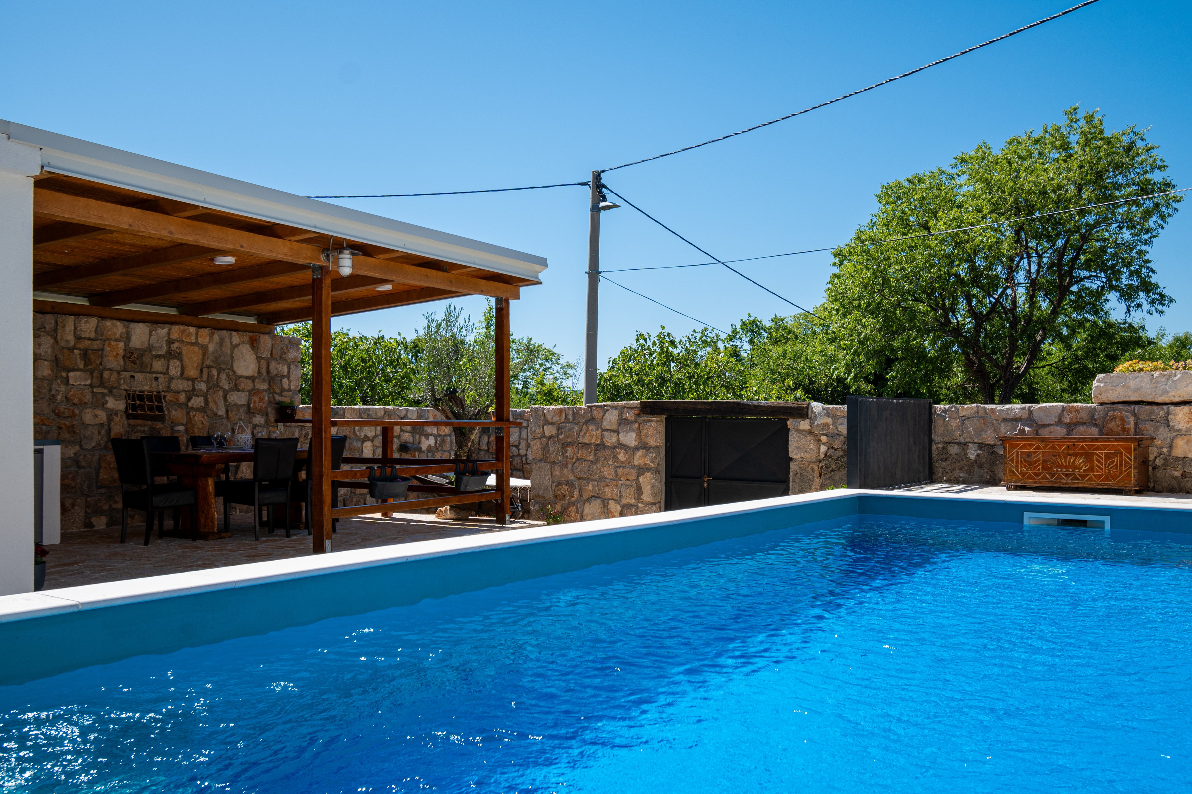 One bedroom house with terrace Seline, Paklenica  K