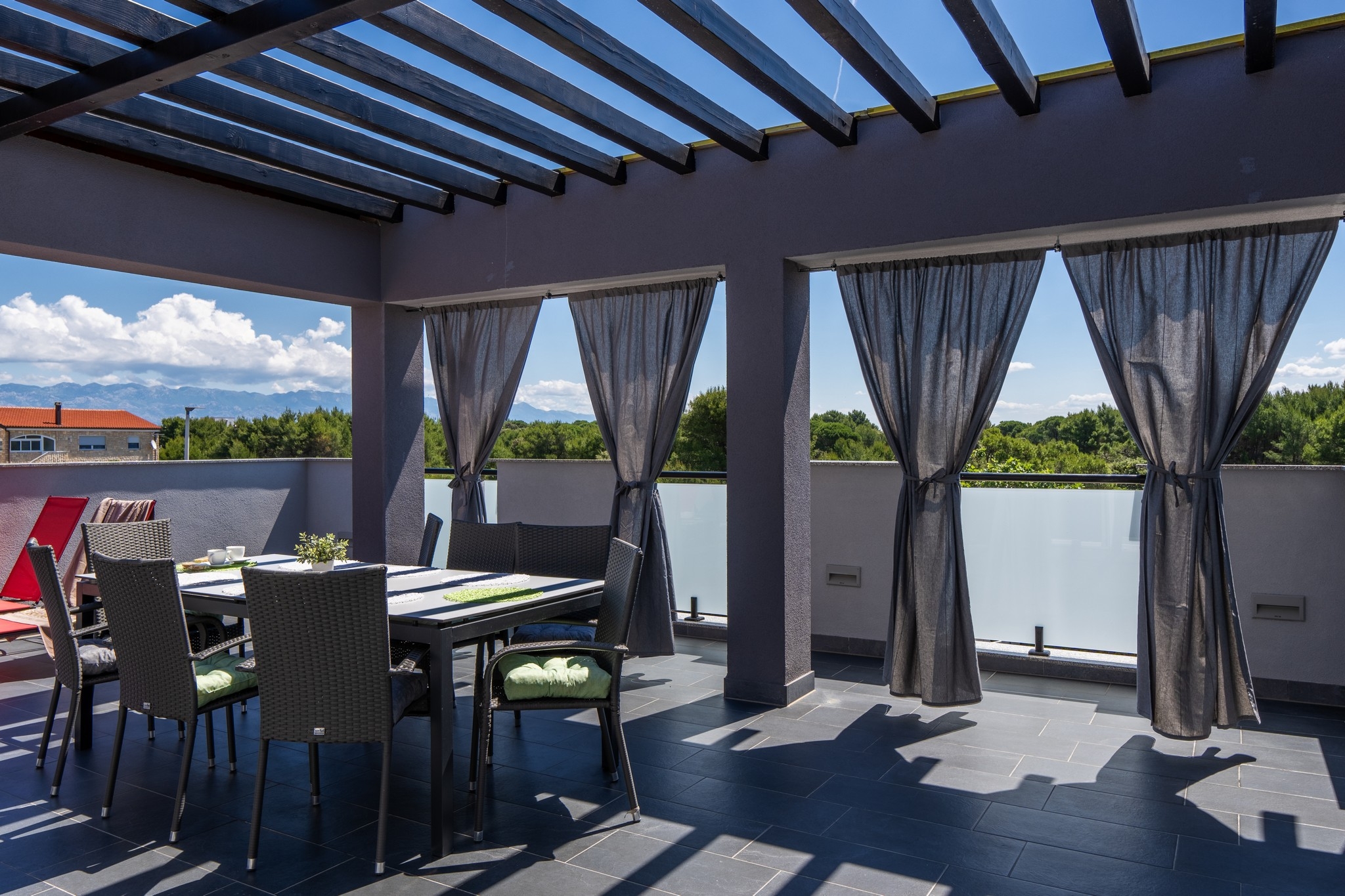 Three bedroom apartment with terrace Vir  A-b