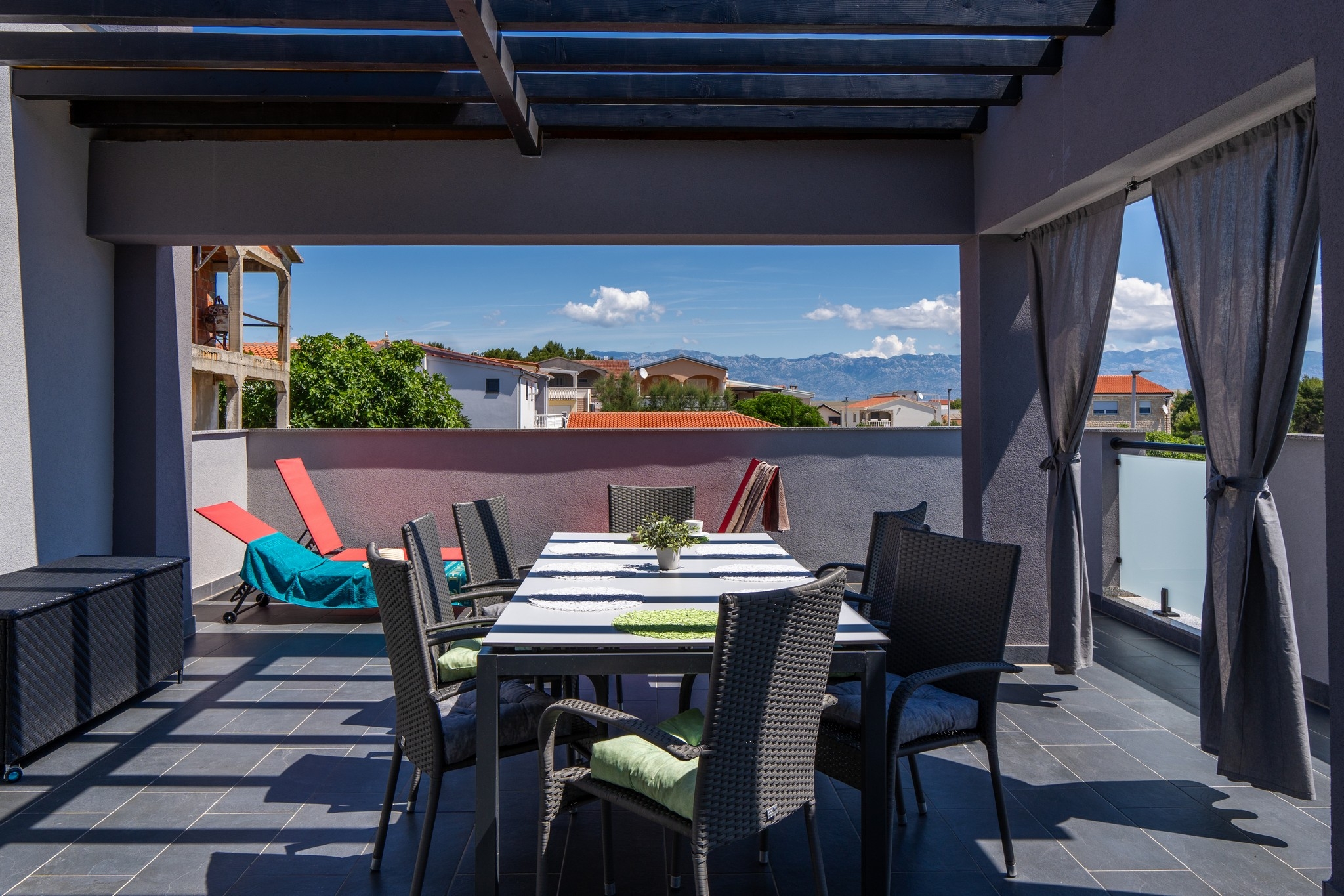 Three bedroom apartment with terrace Vir  A-b