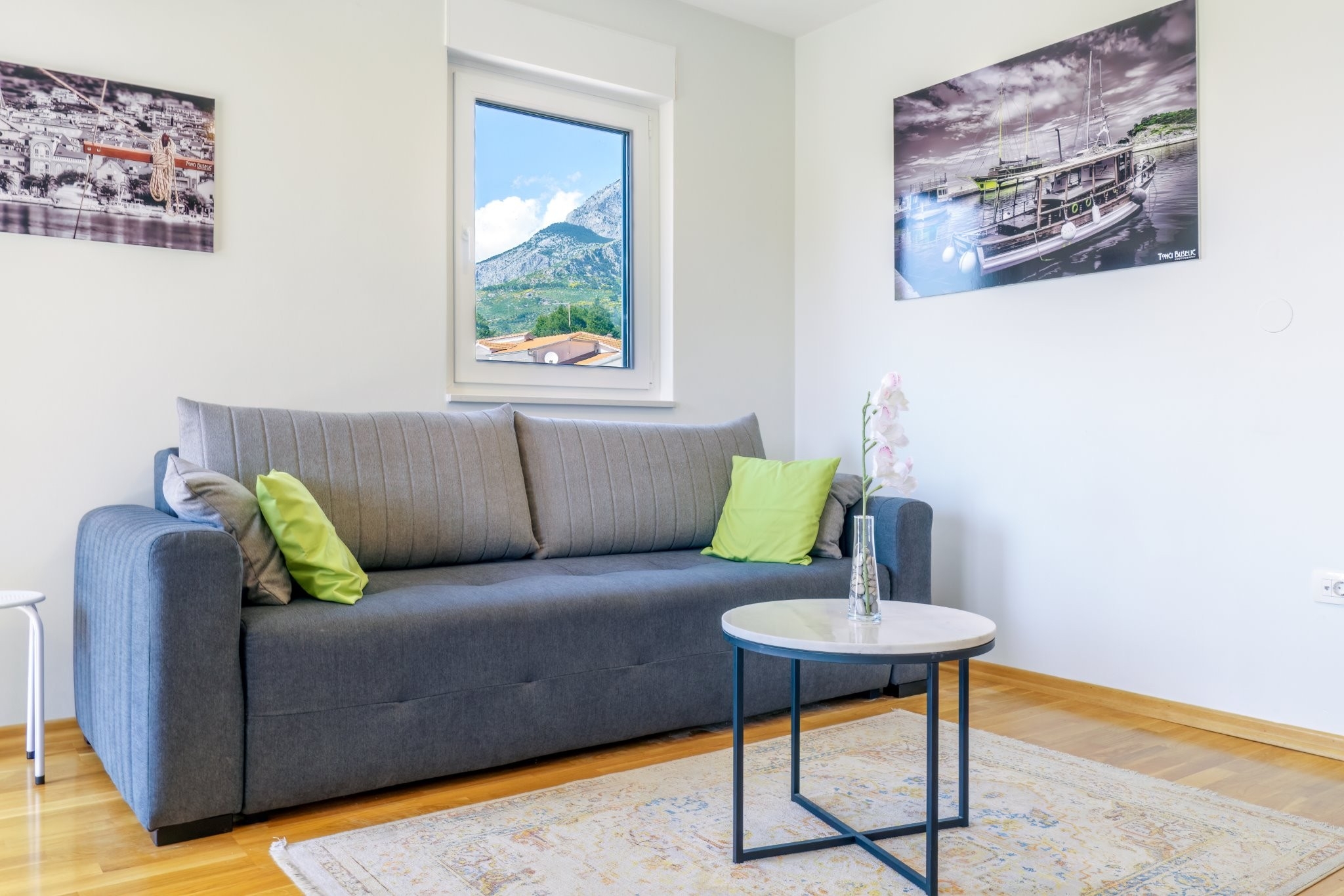 Two bedroom apartment with balcony and sea view Tučepi, Makarska (A-23256-h)