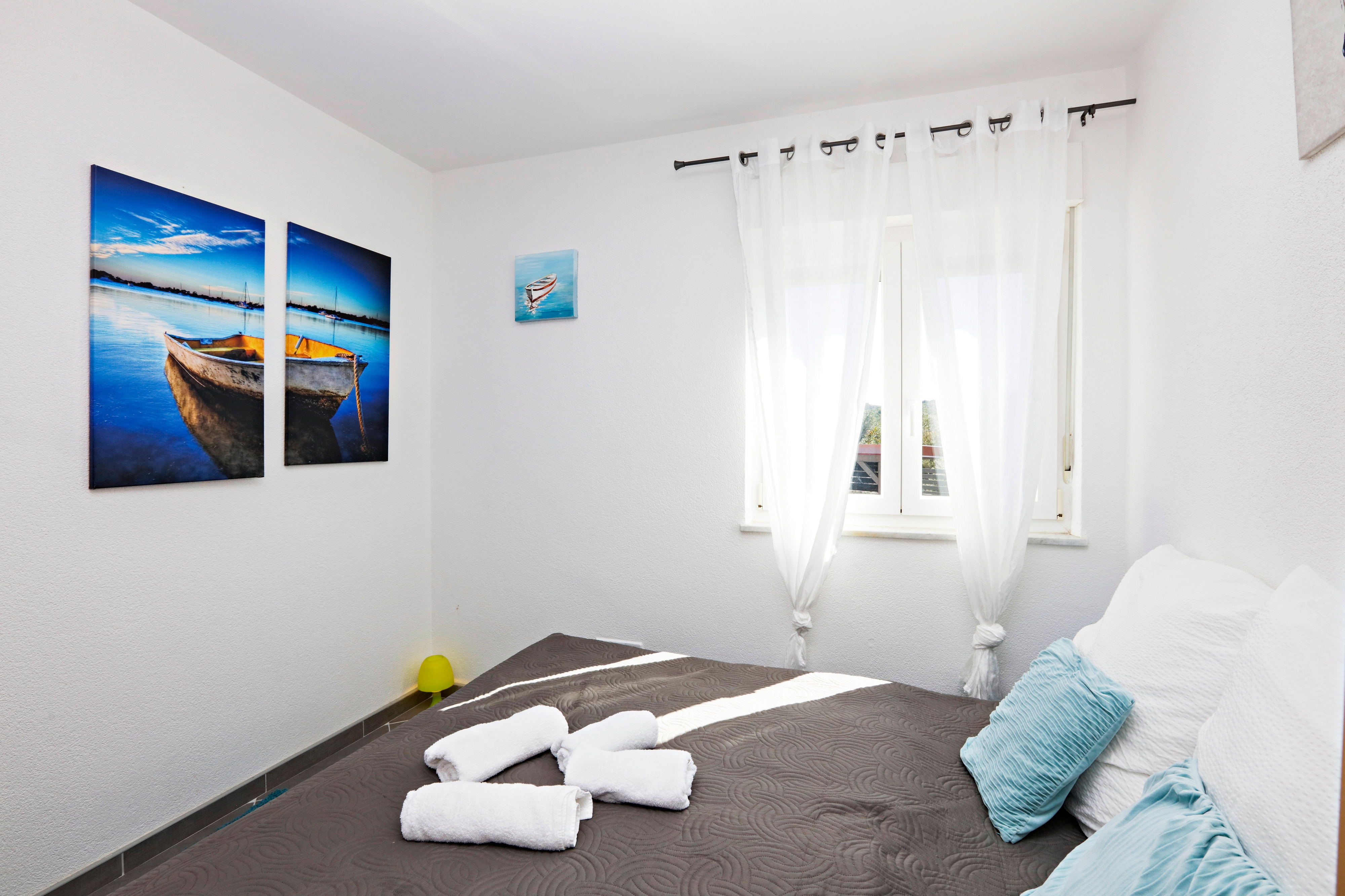 Two bedroom apartment with balcony and sea view Stupin Čeline, Rogoznica  A-b