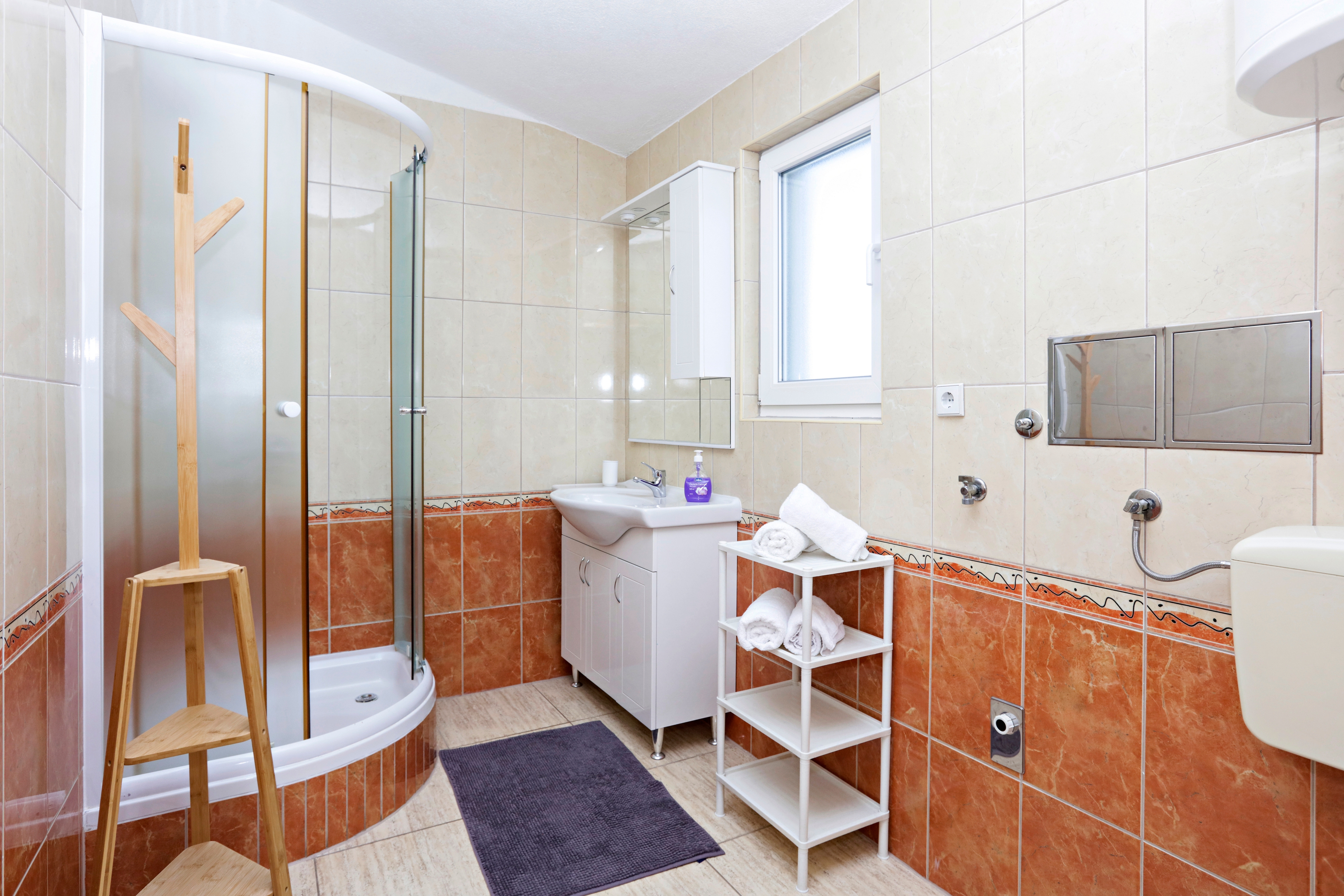 One bedroom apartment with terrace and sea view Stupin Čeline, Rogoznica  A-c