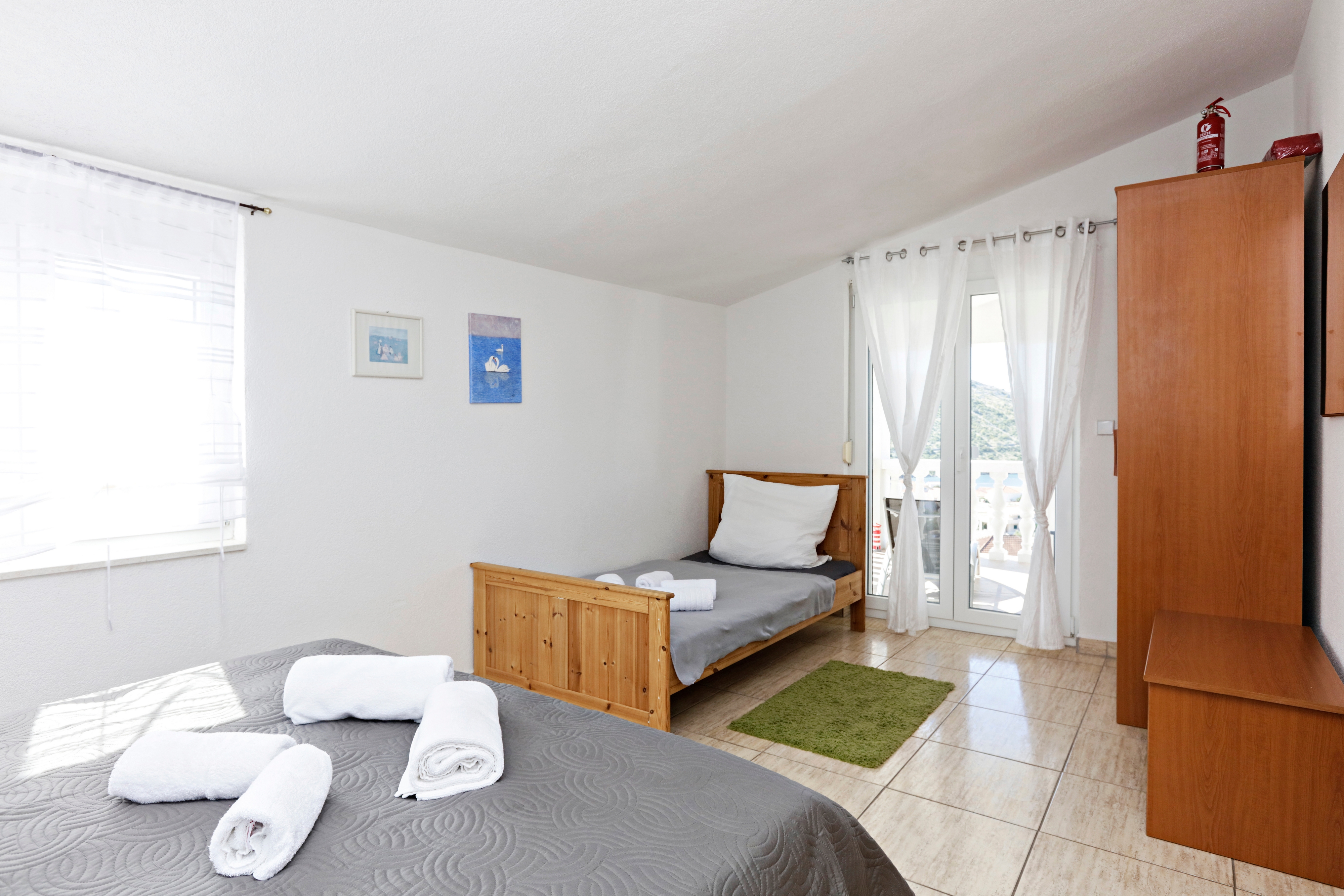 One bedroom apartment with terrace and sea view Stupin Čeline, Rogoznica  A-c