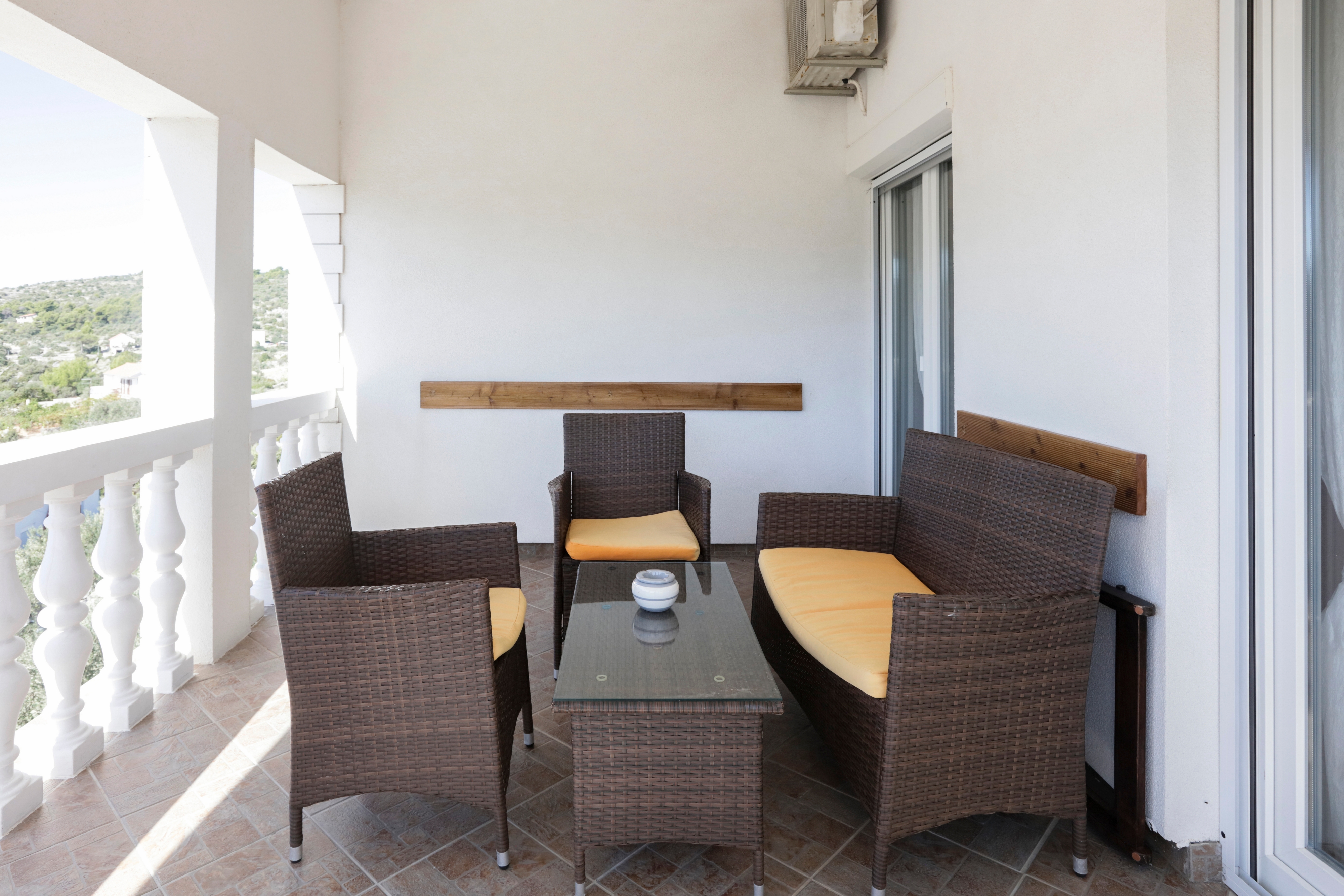 One bedroom apartment with terrace and sea view Stupin Čeline, Rogoznica  A-c