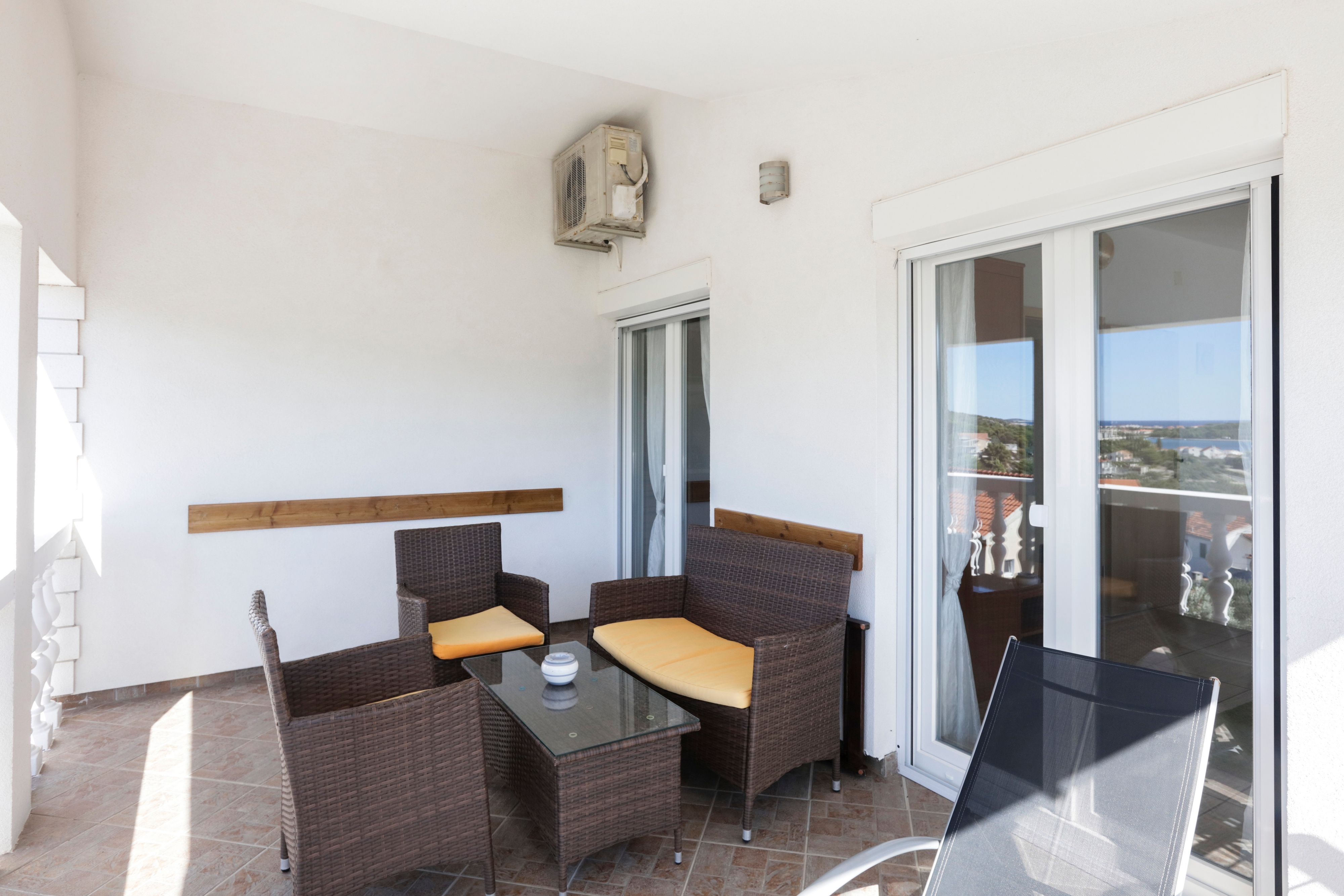 One bedroom apartment with terrace and sea view Stupin Čeline, Rogoznica  A-c