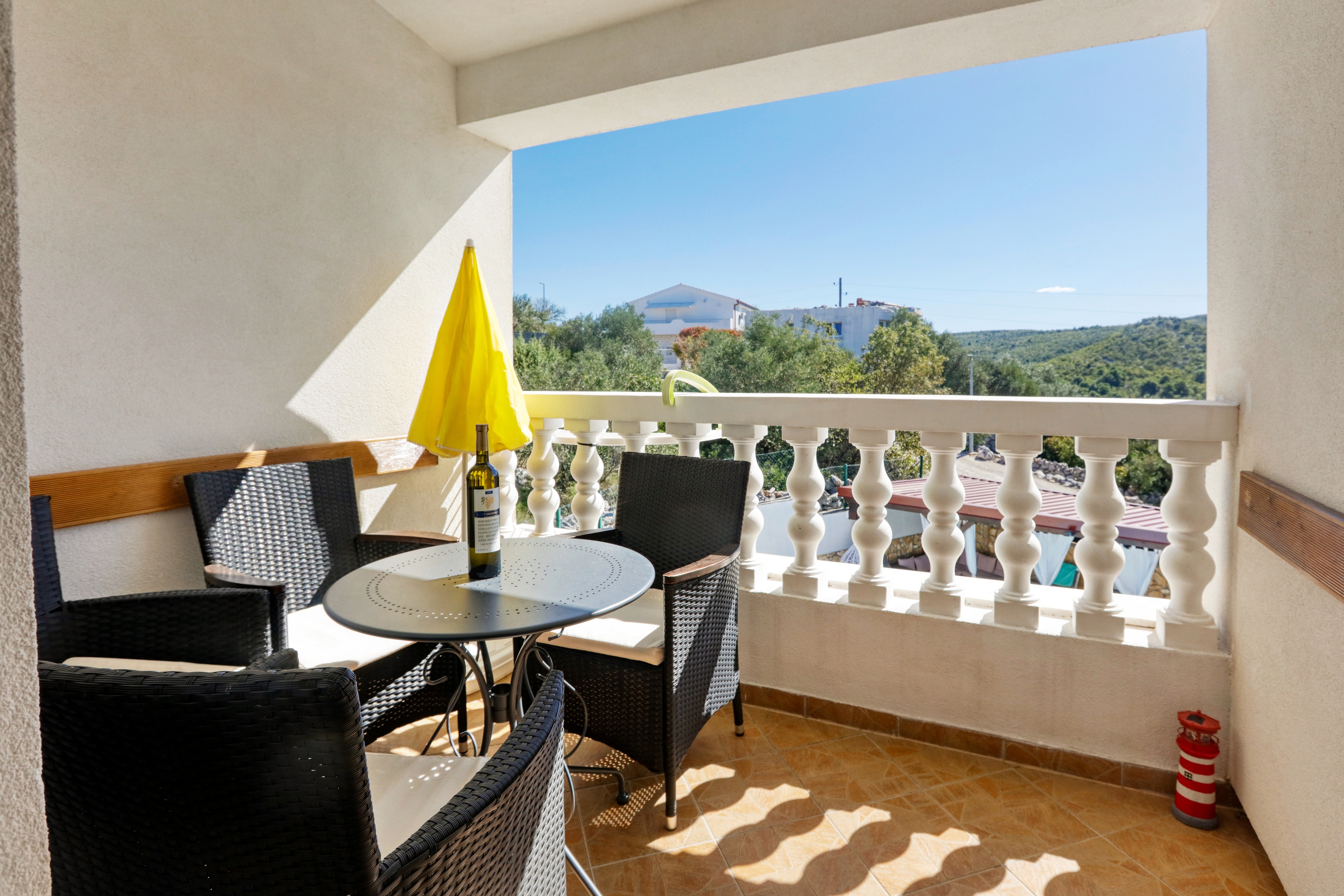 One bedroom apartment with balcony and sea view Stupin Čeline, Rogoznica  A-d