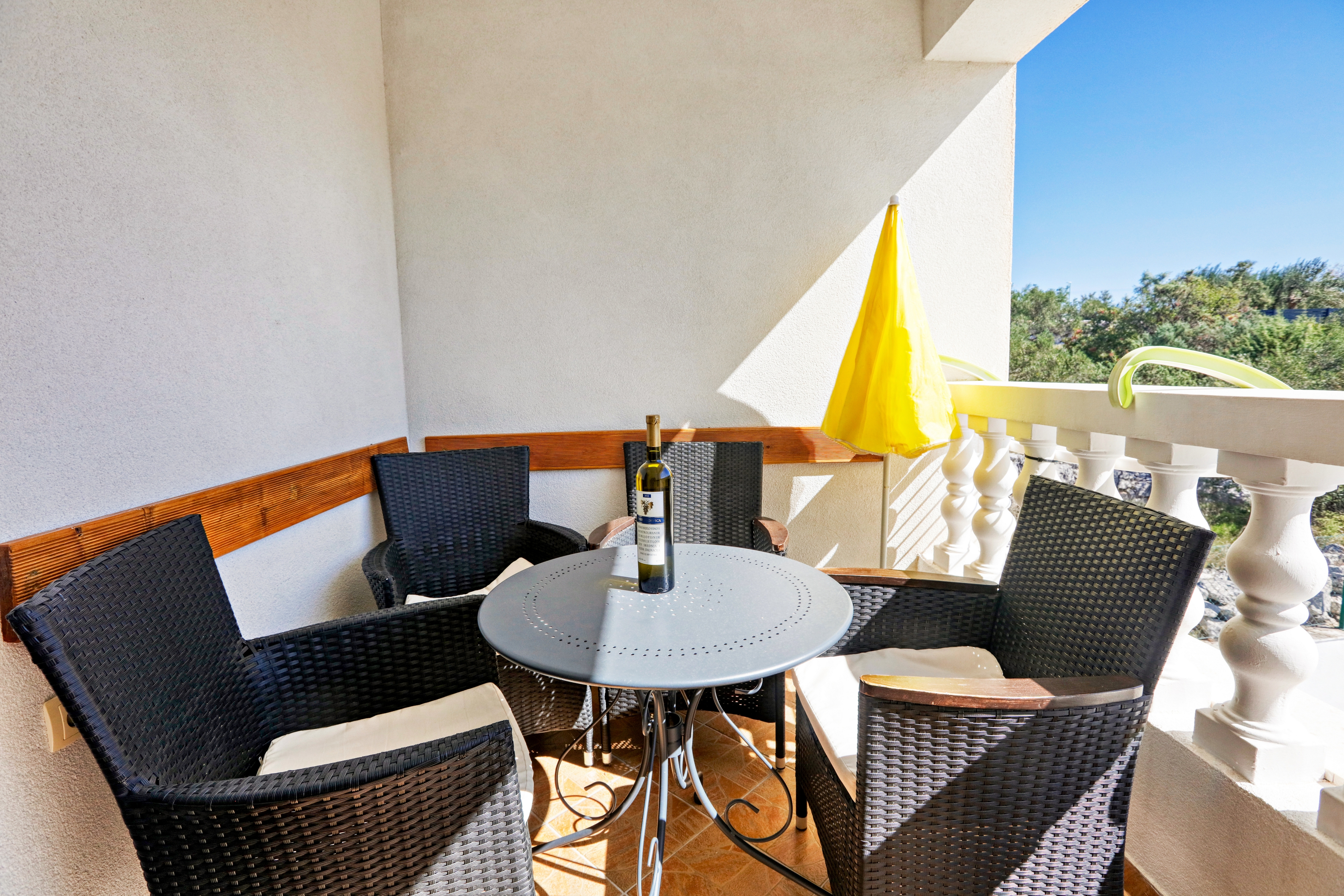 One bedroom apartment with balcony and sea view Stupin Čeline, Rogoznica  A-d